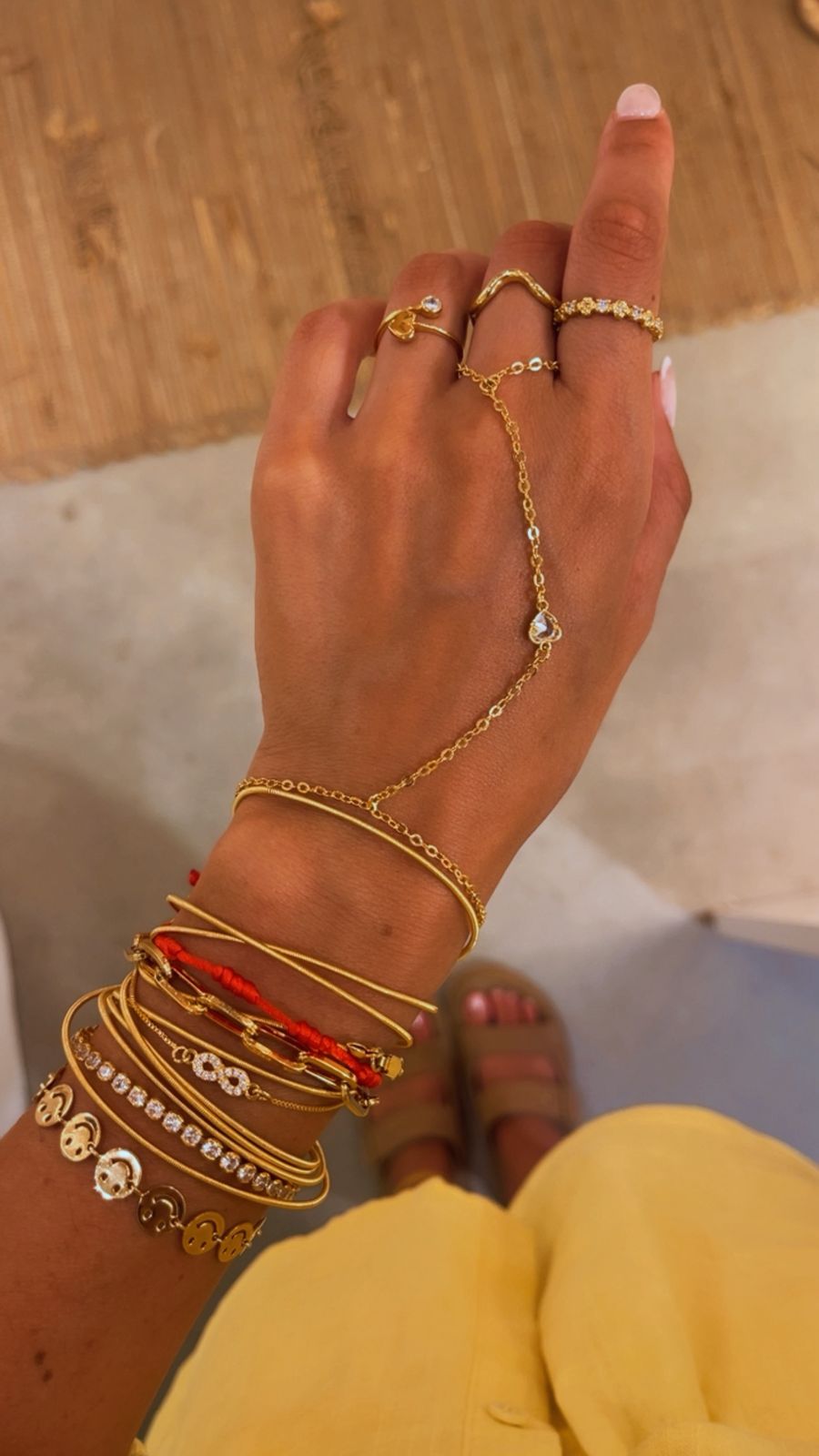 Pulseira jady coração