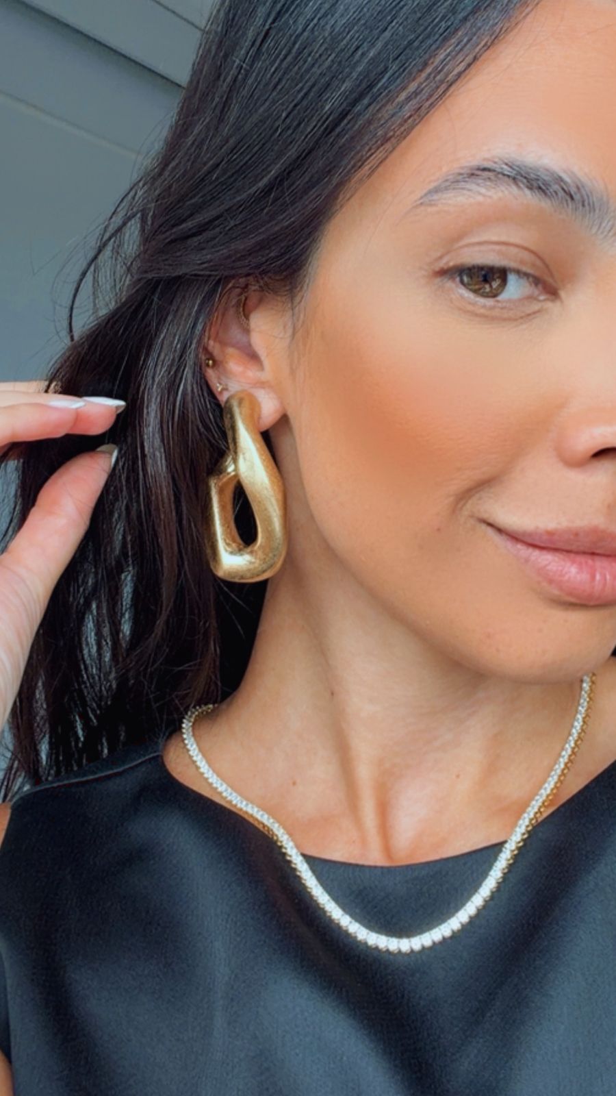 Brinco argola matte elo