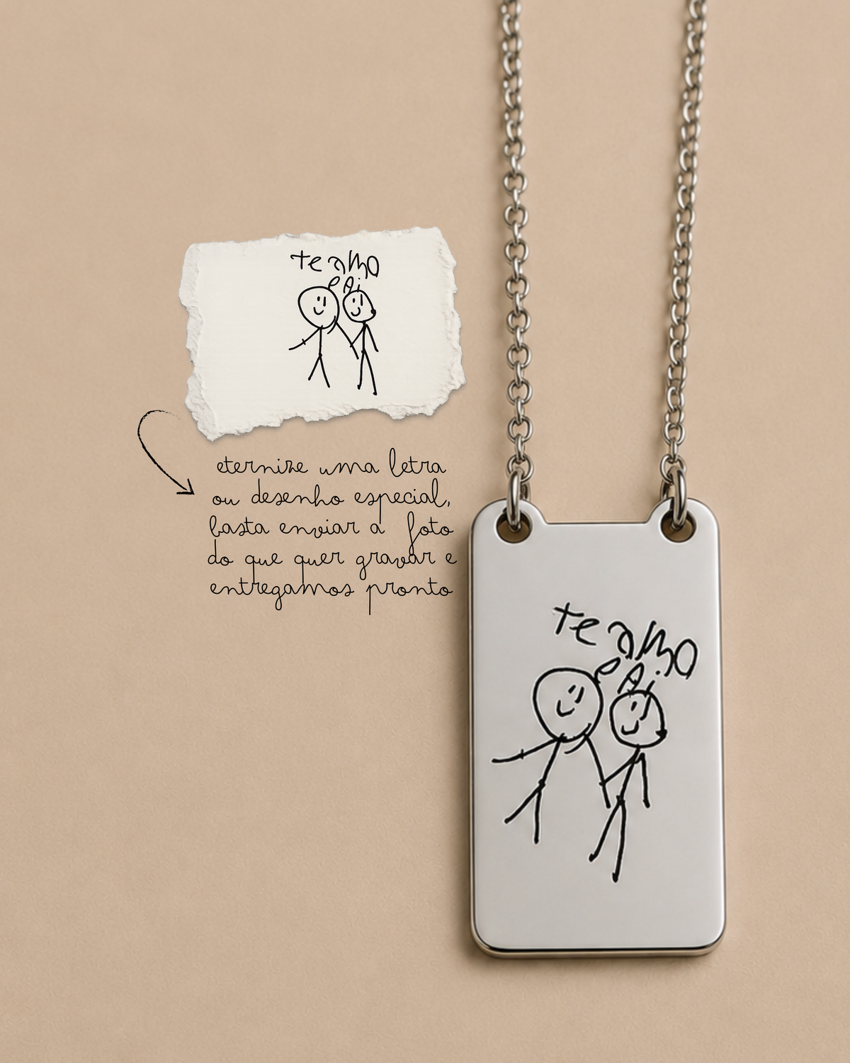 Colar masculino personalizável