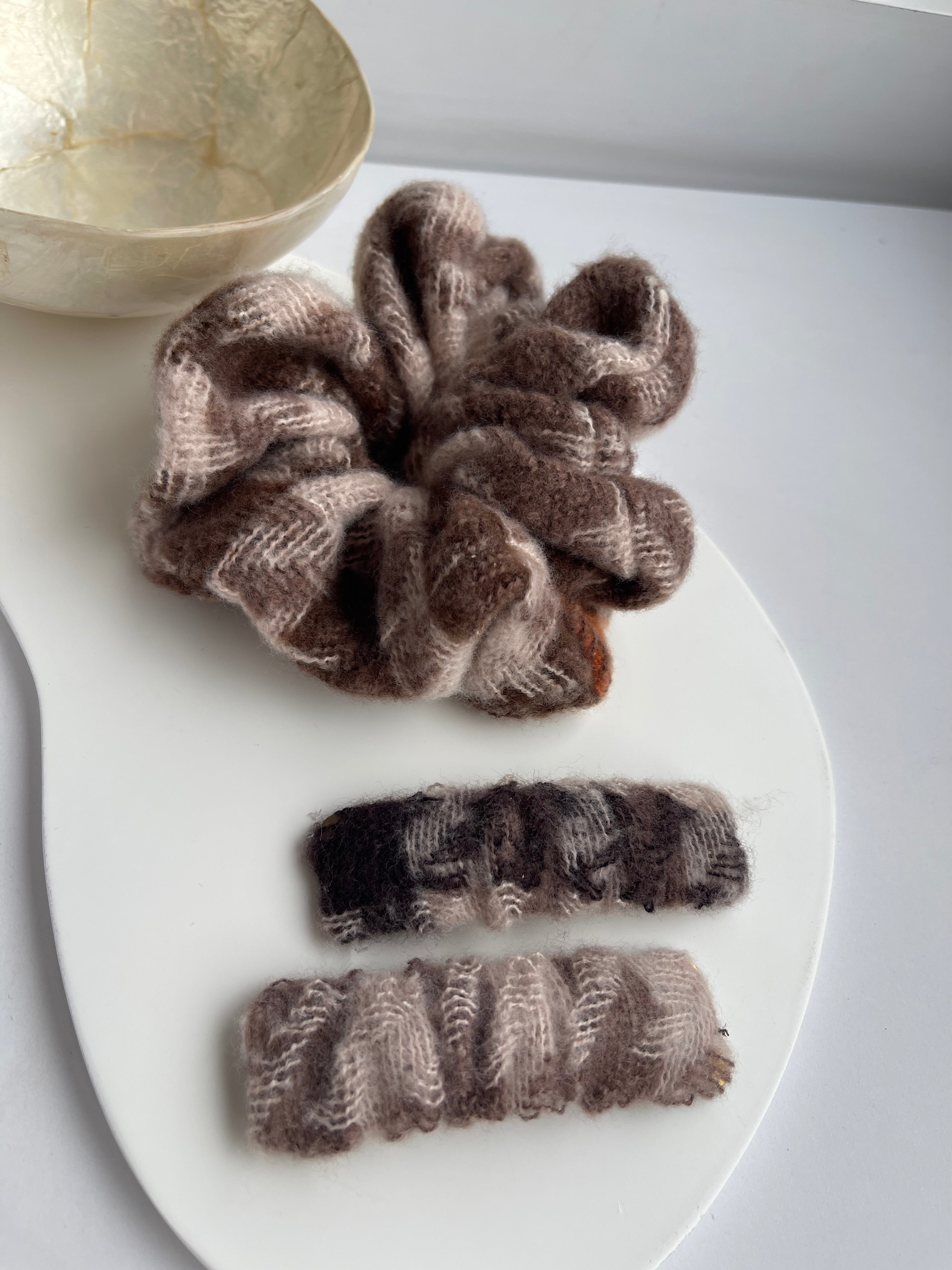 Cartela presilha + scrunchie