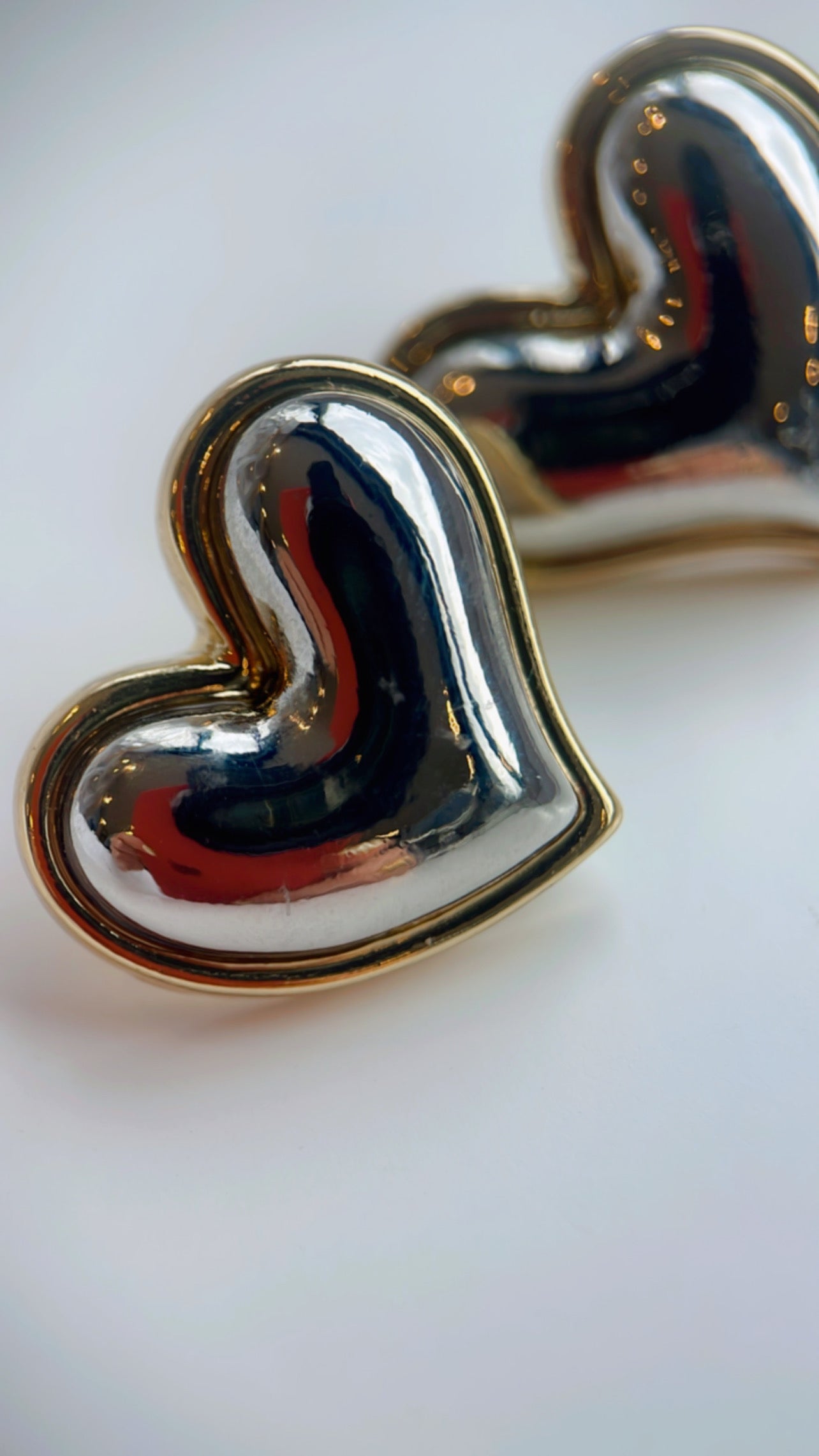 Brinco cuore dual