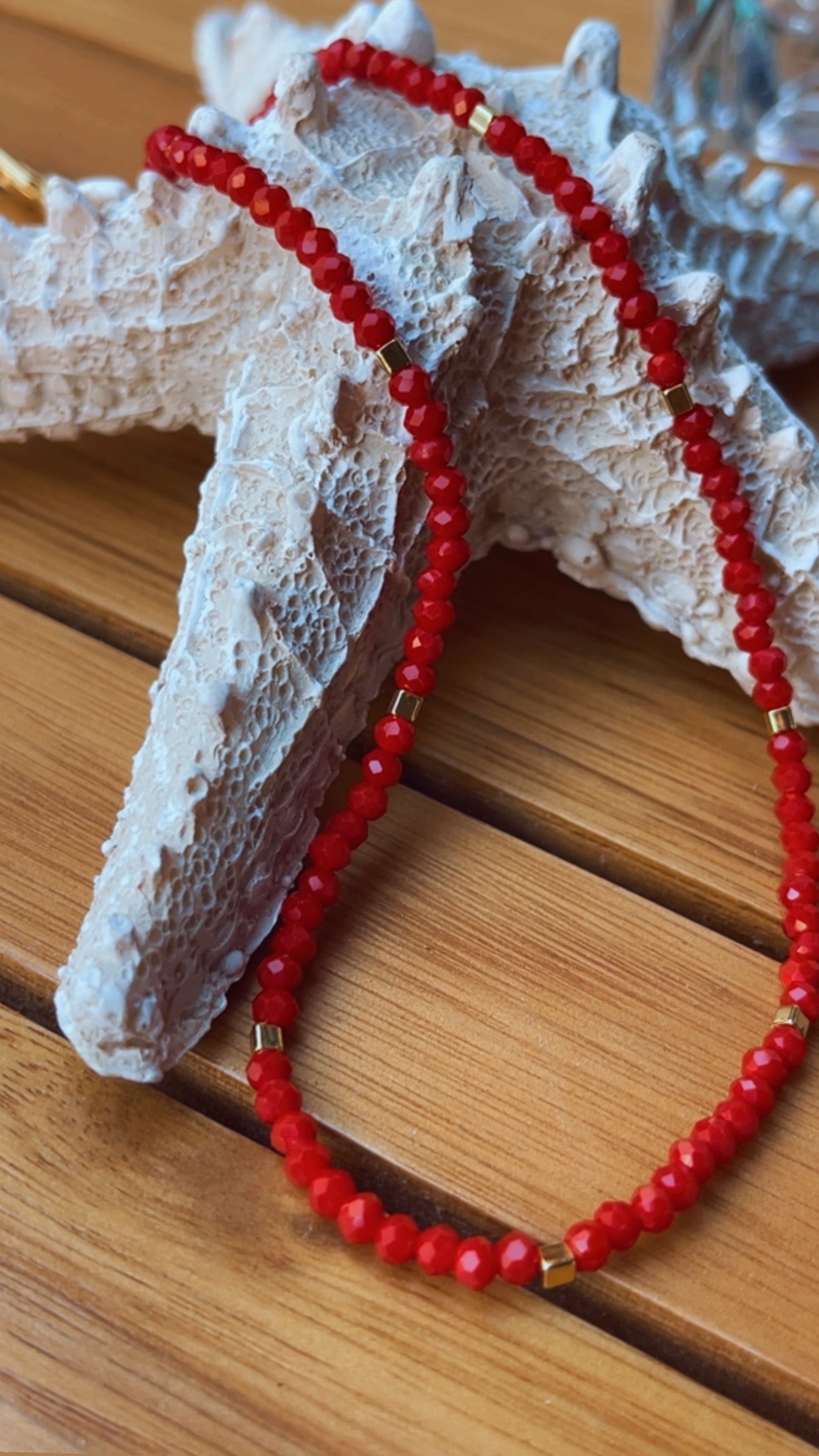 Colar cristal red