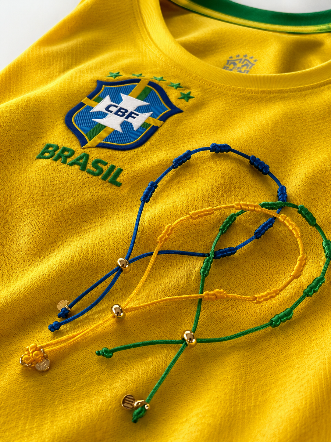 Kit 3 pulseiras sete nós Brasil