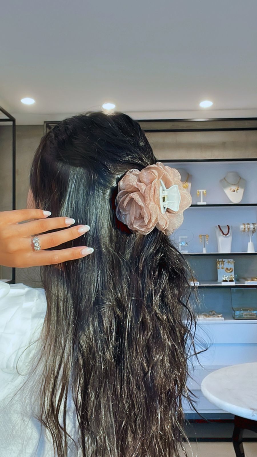 Piranha flor organza