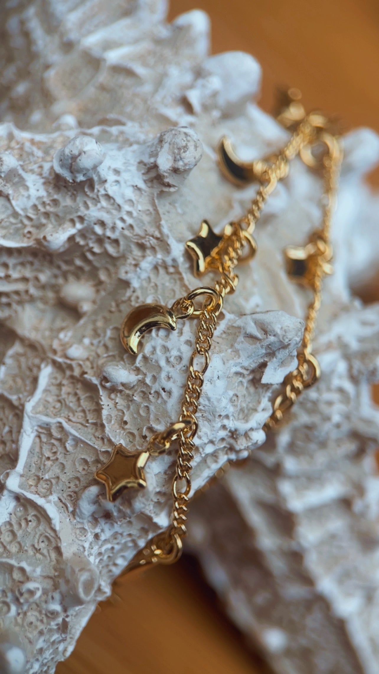 Tornozeleira lua estrela