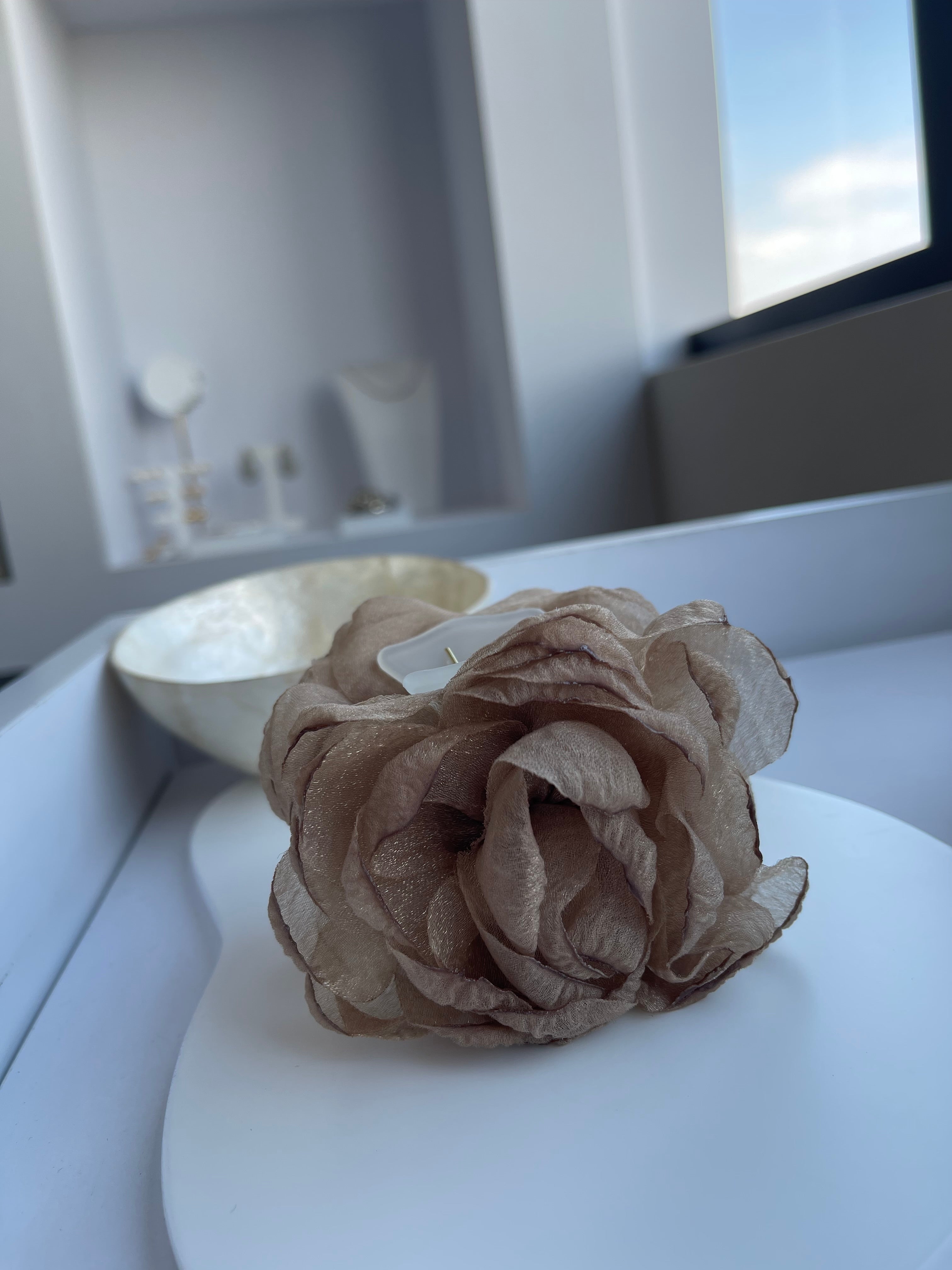 Piranha flor organza