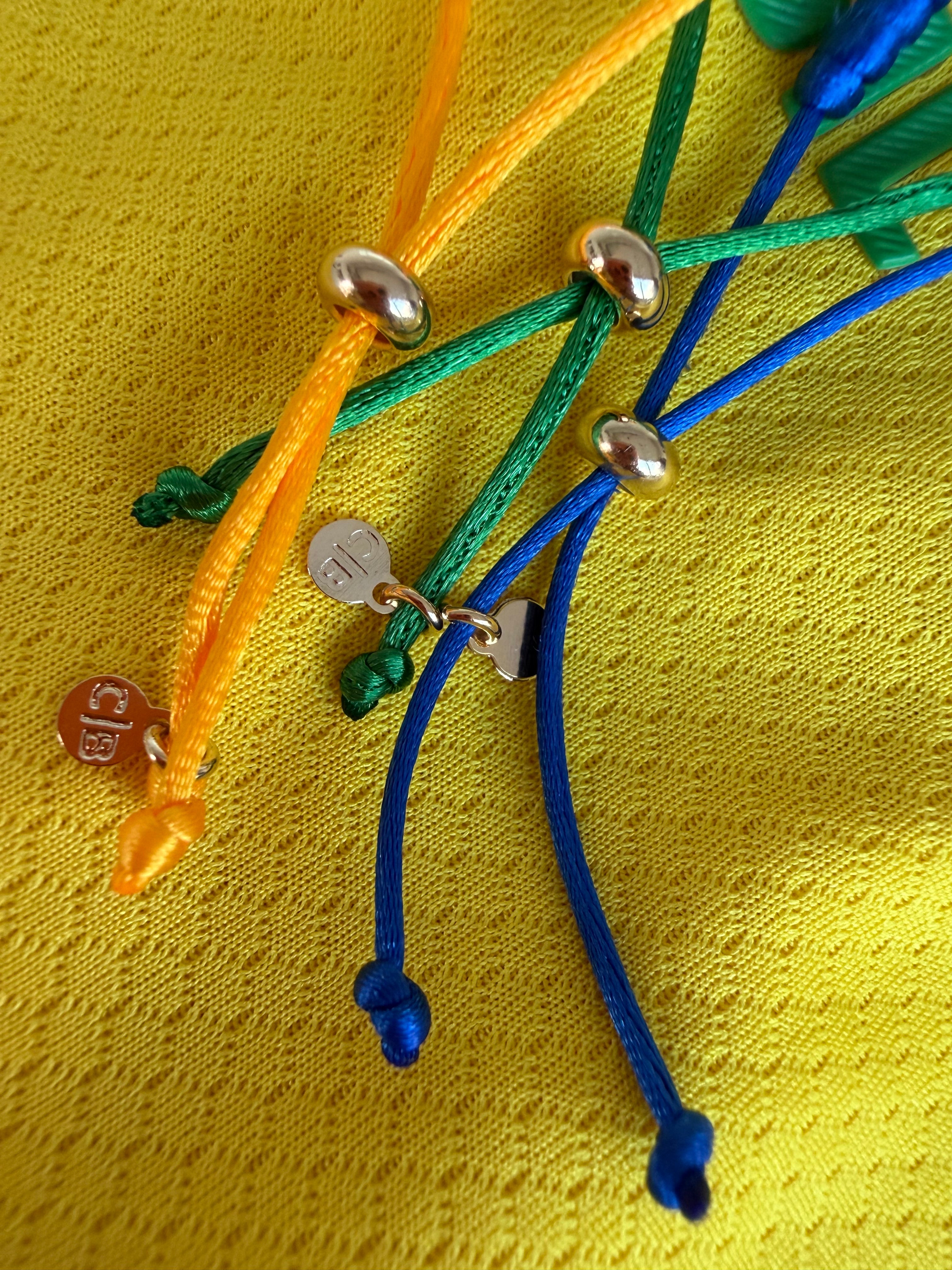 Kit 3 pulseiras sete nós Brasil