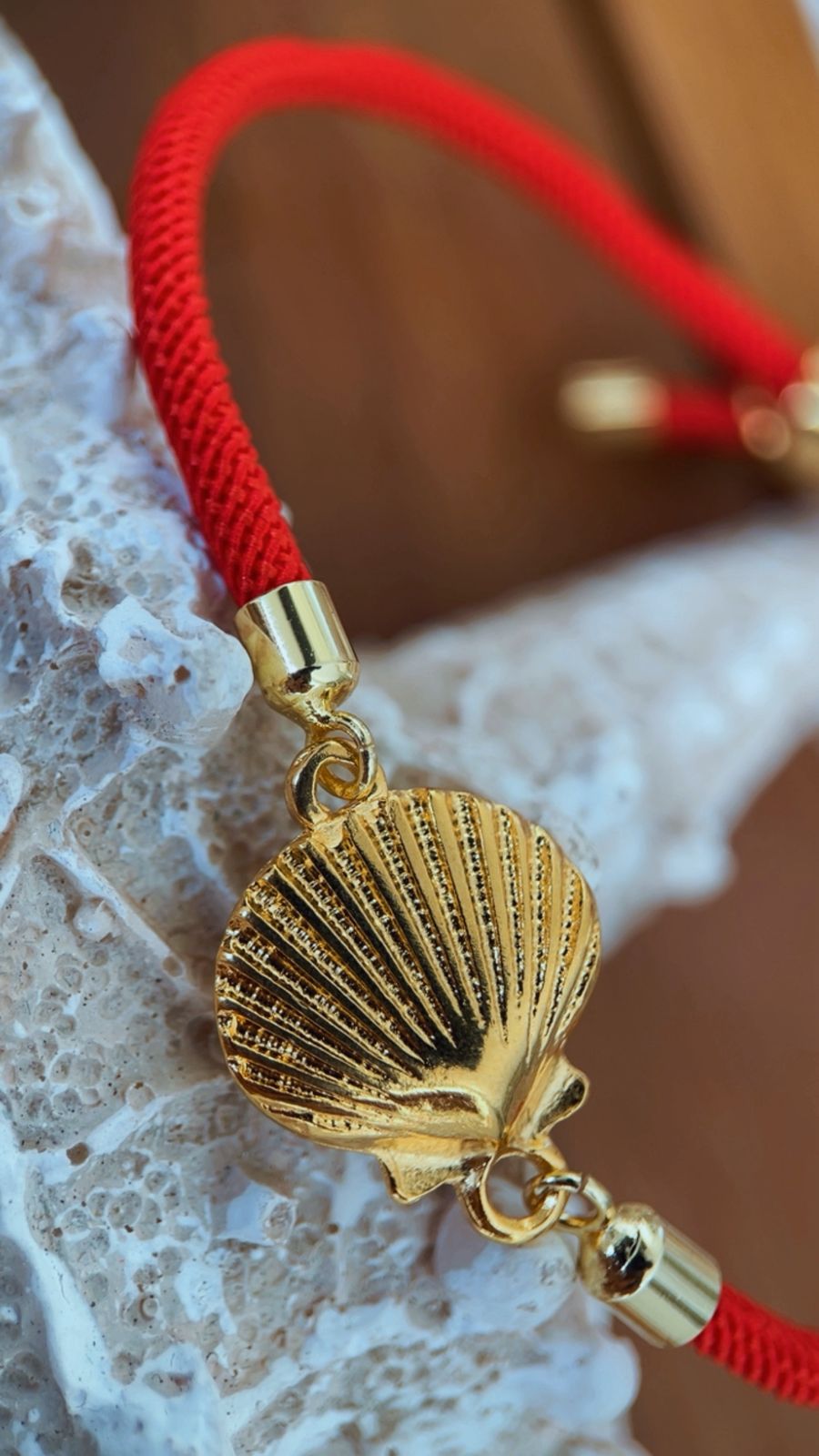 Pulseira cordinha vermelha