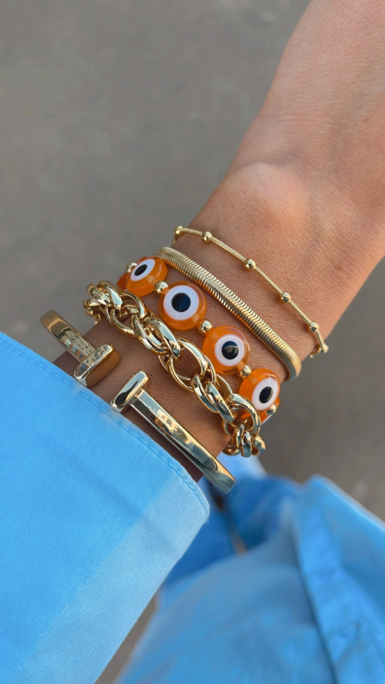 Pulseira olho pastilha