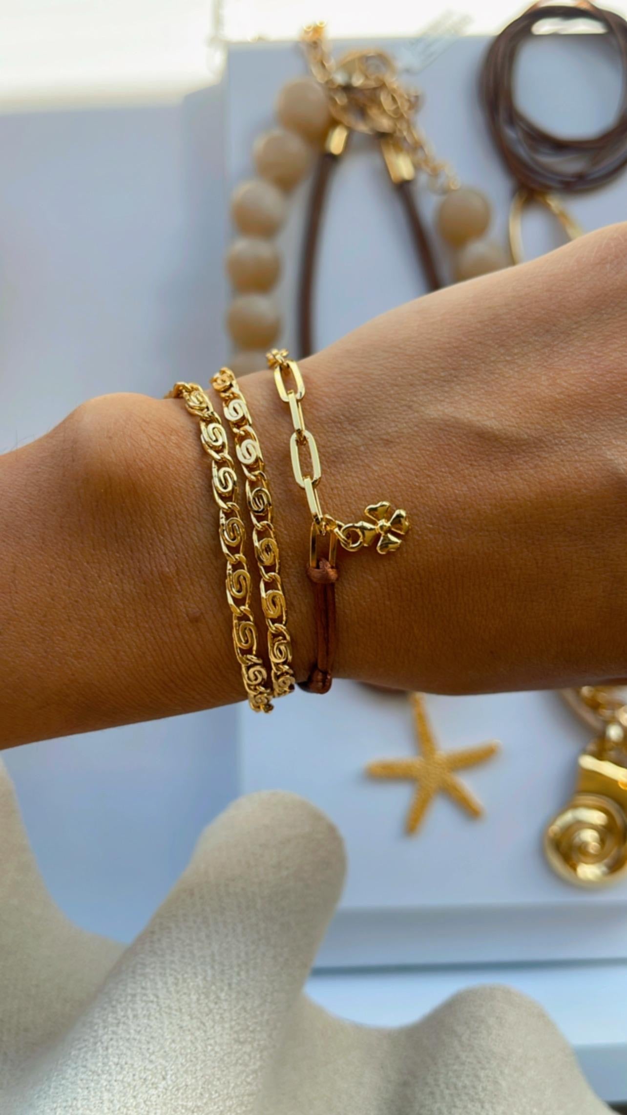 Pulseira dupla fina