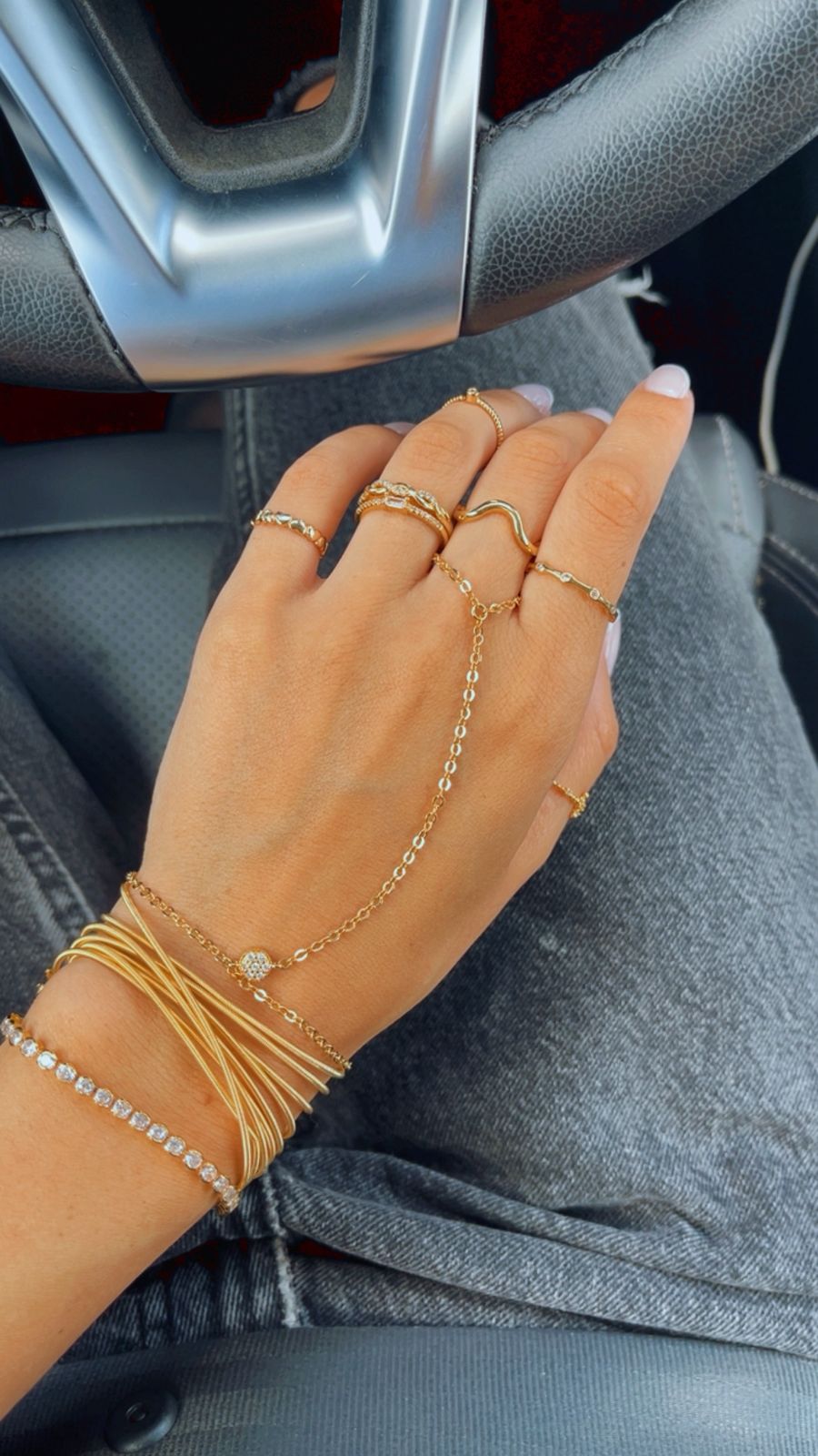 Pulseira jady esfera cravejada