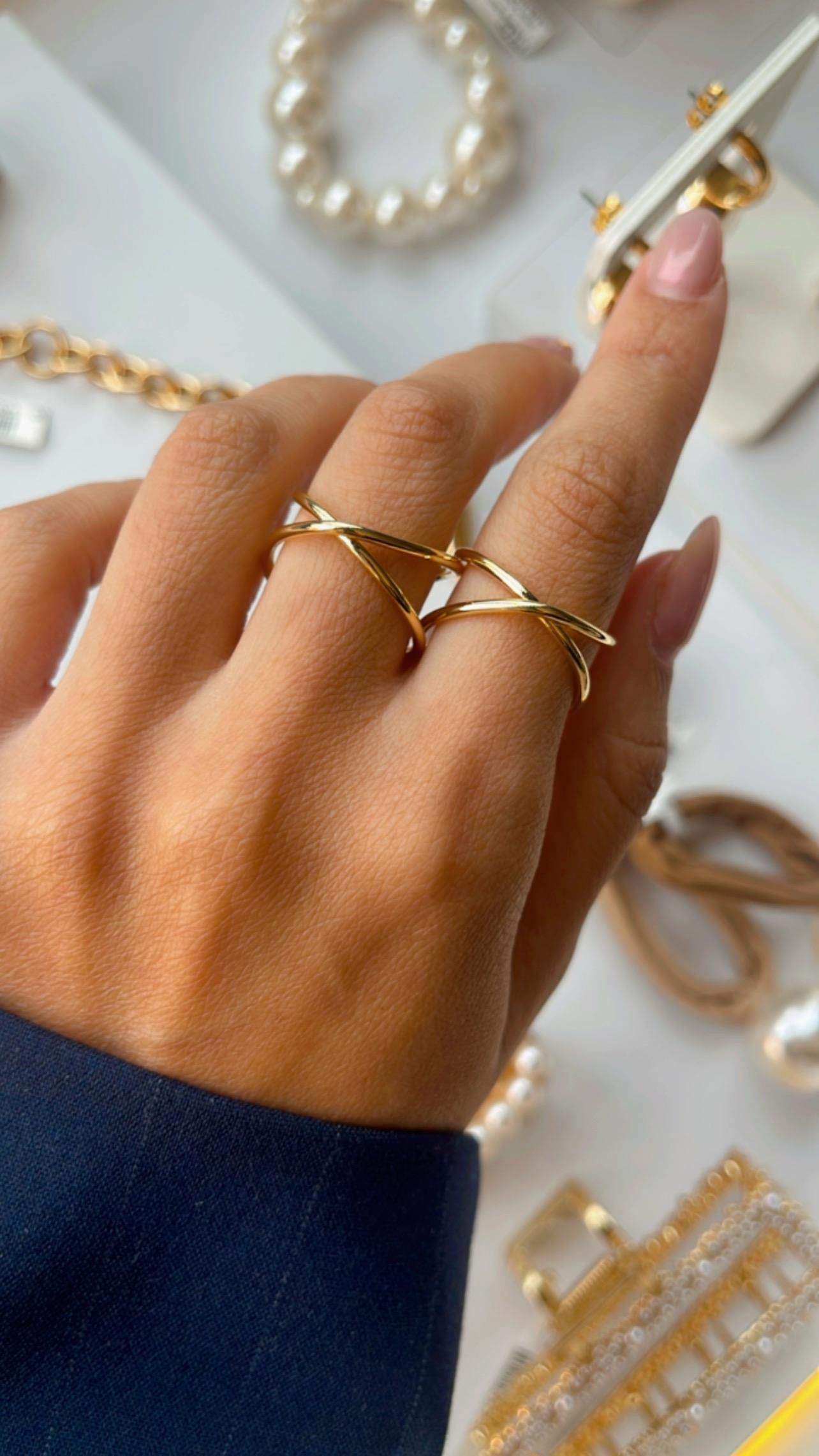 Anel abraço infinito