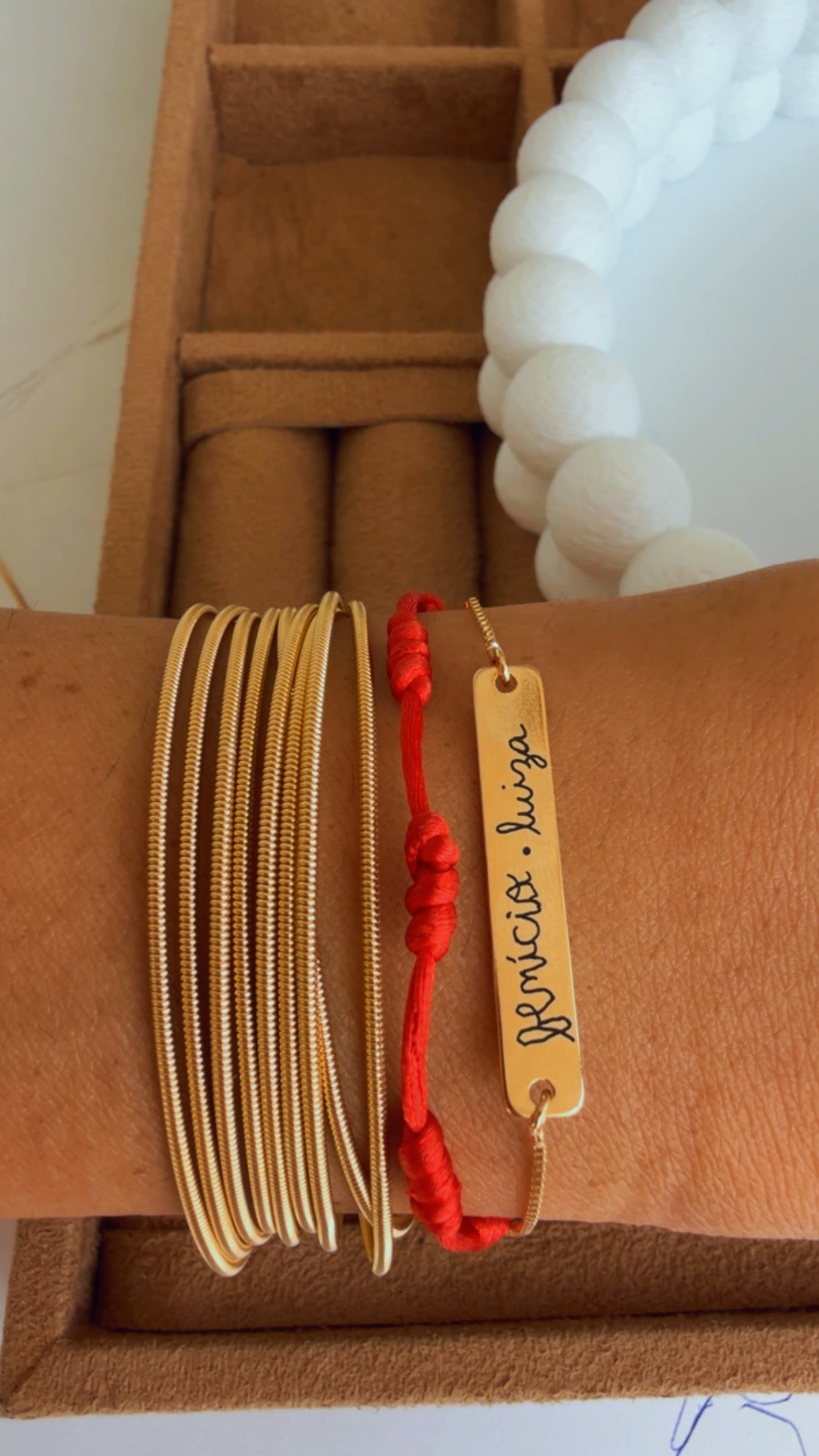 Pulseira melindrosa personalizada