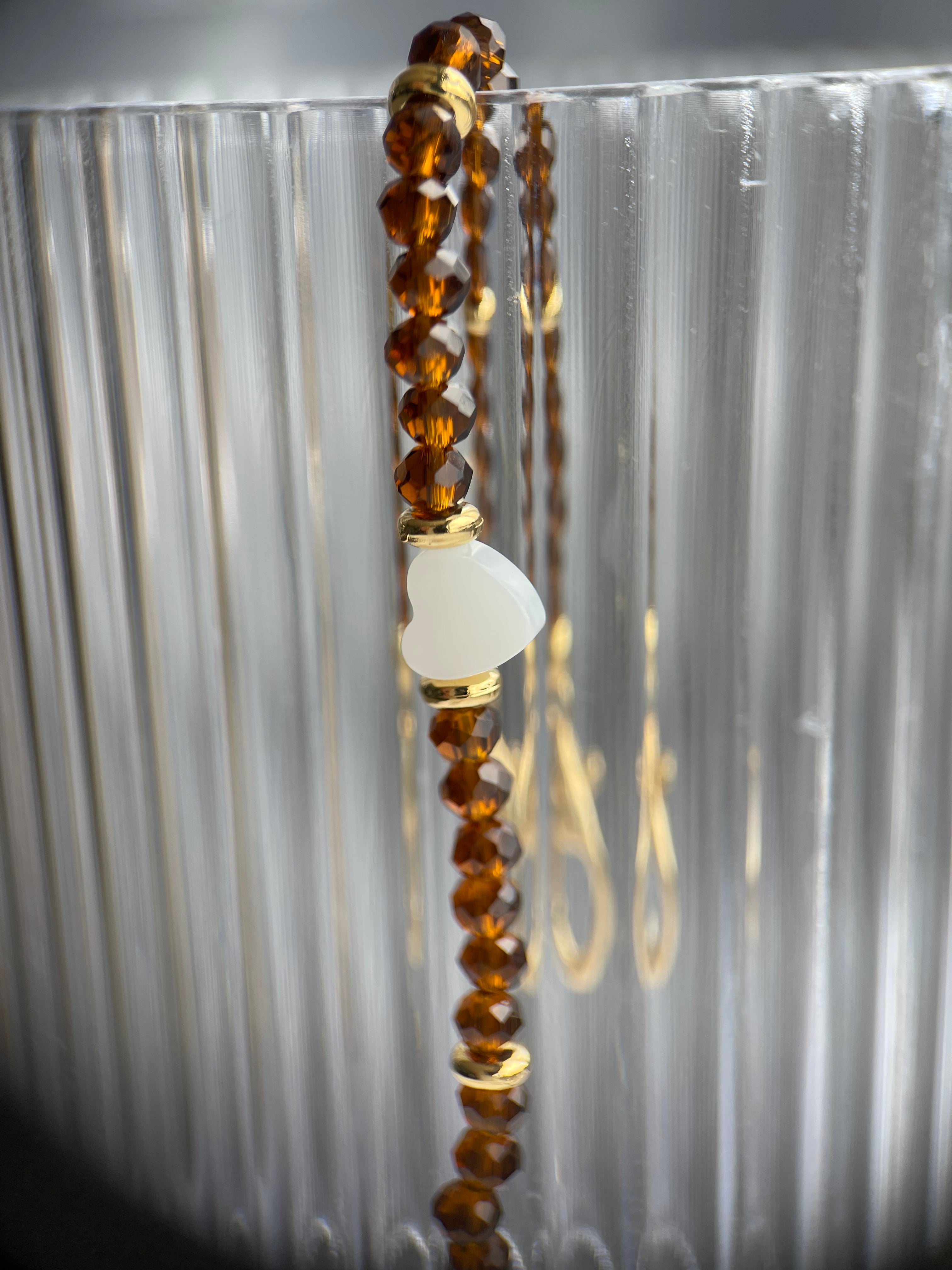 Pulseira coração MP cristalina