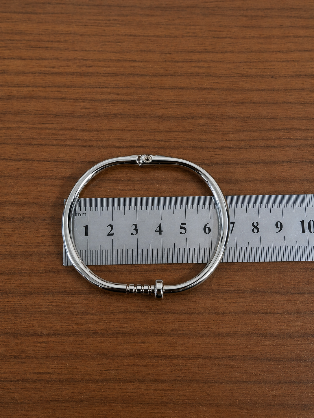 Pulseira bracelete prego níquel