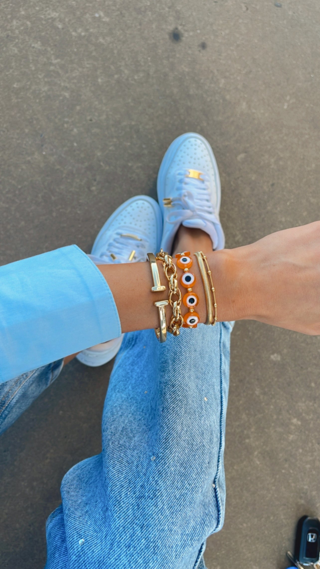 Pulseira olho pastilha