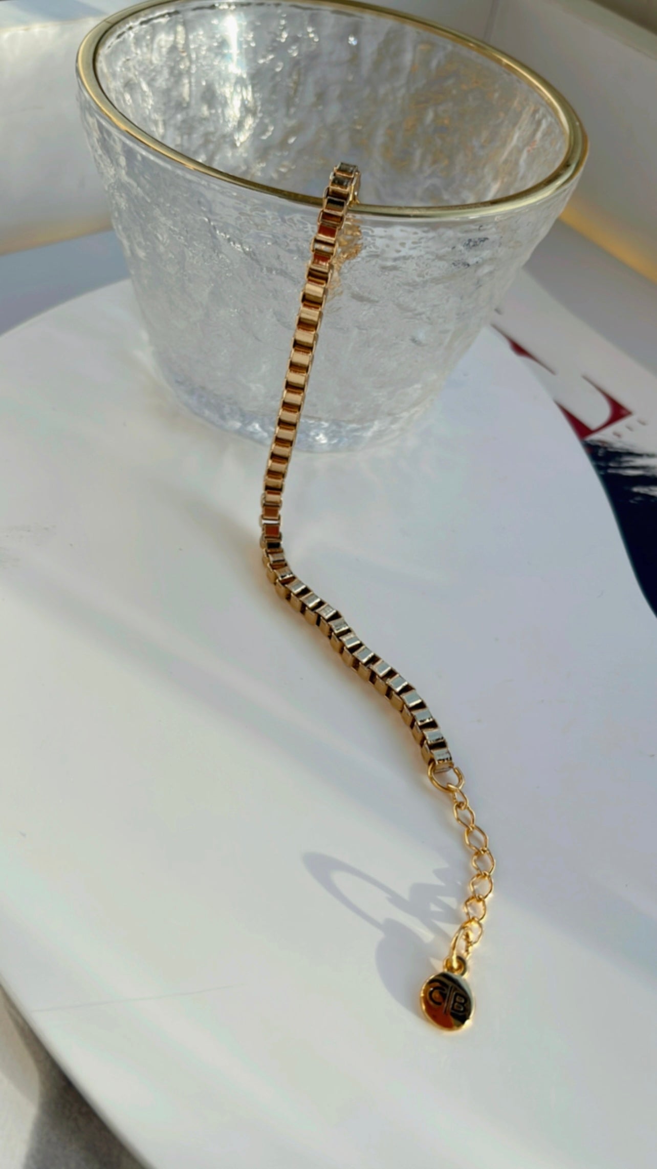 Pulseira elo quadrado