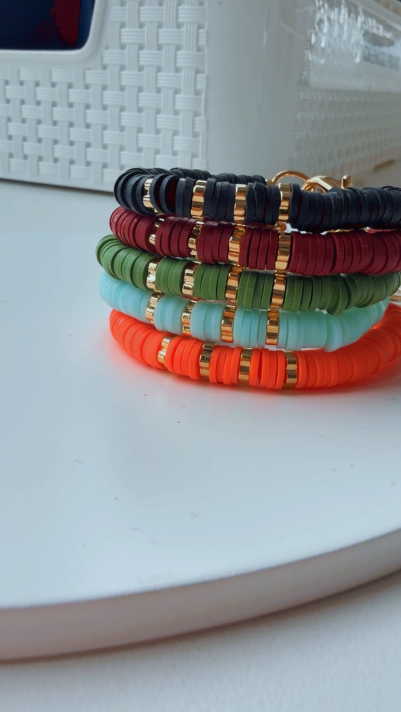 Pulseira infantil fimo colors