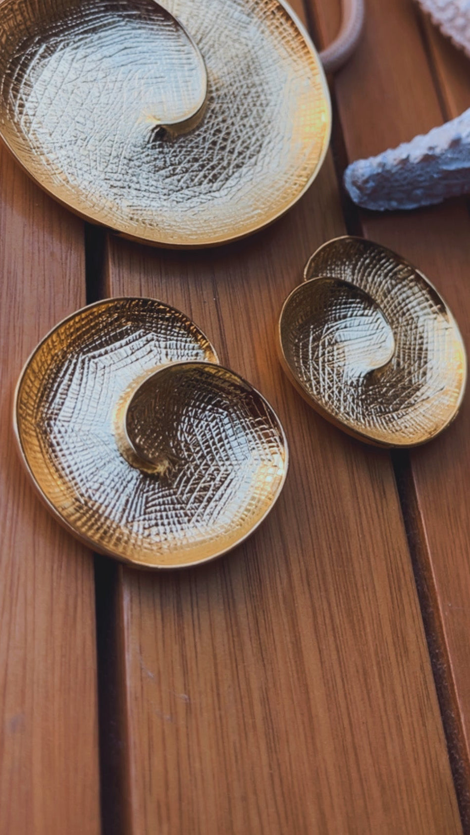 Brinco caramujo textura