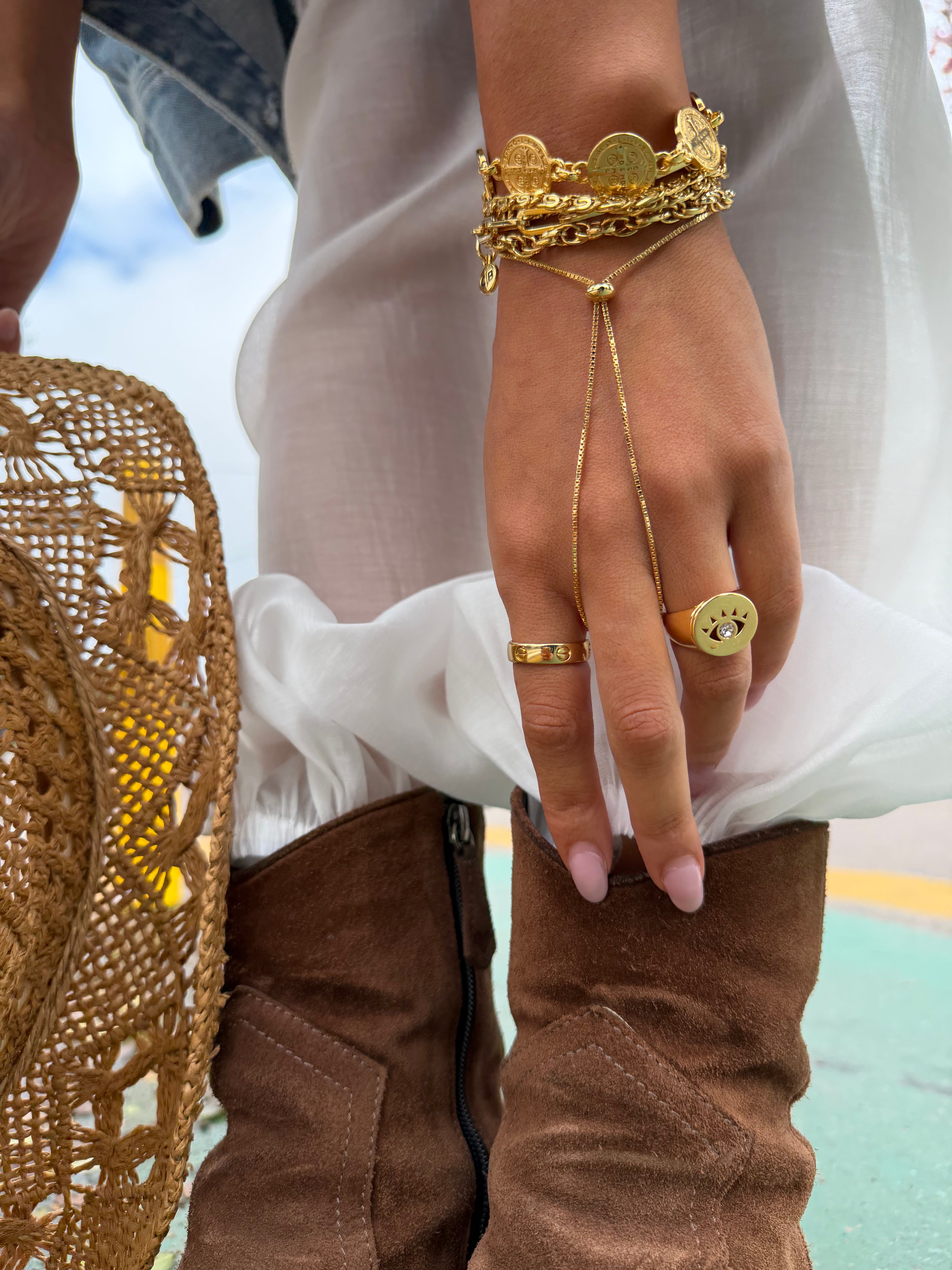 Pulseira Jady Stopper - Hand Chain