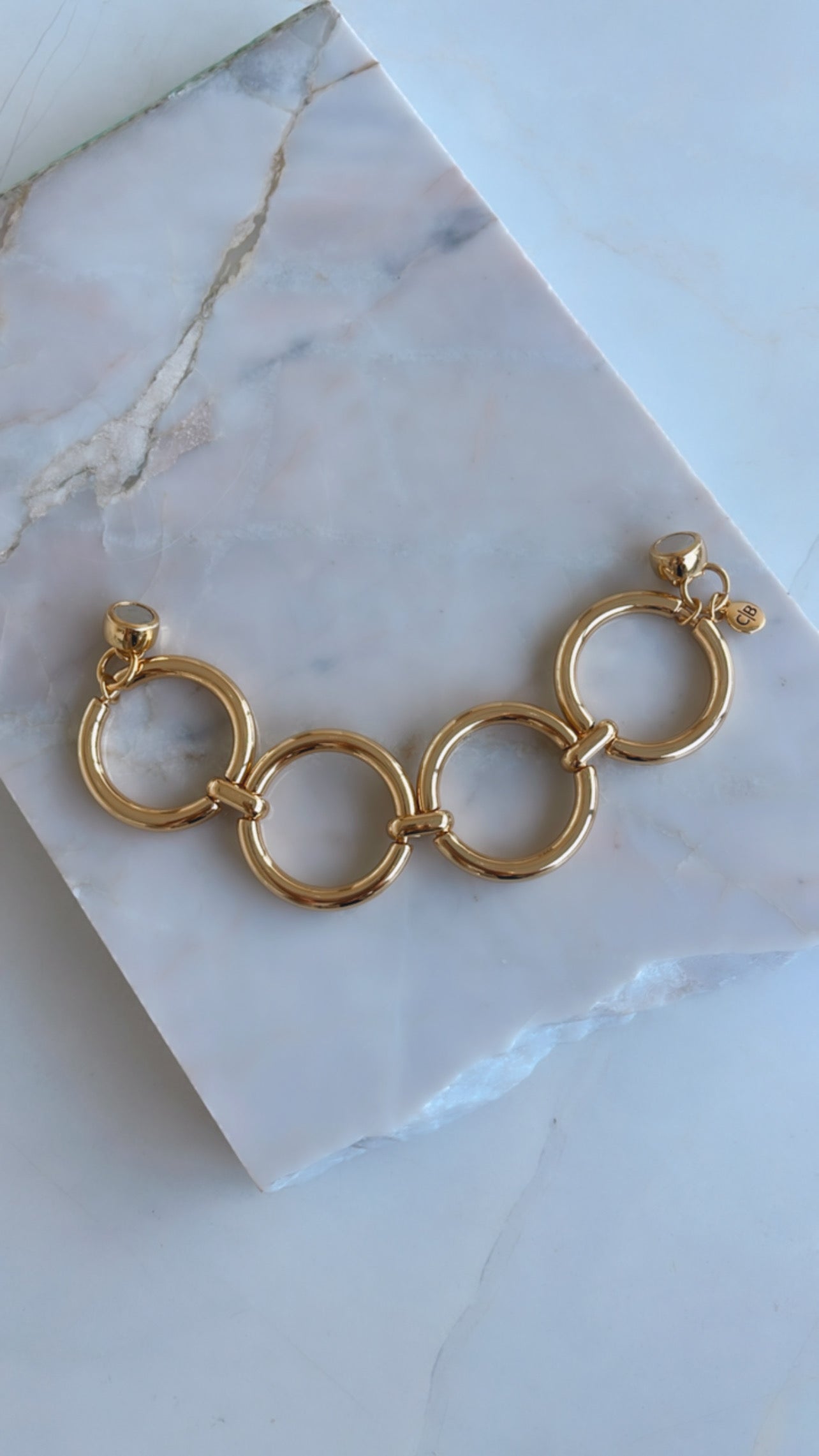 Pulseira bridão imã 4 elos grande