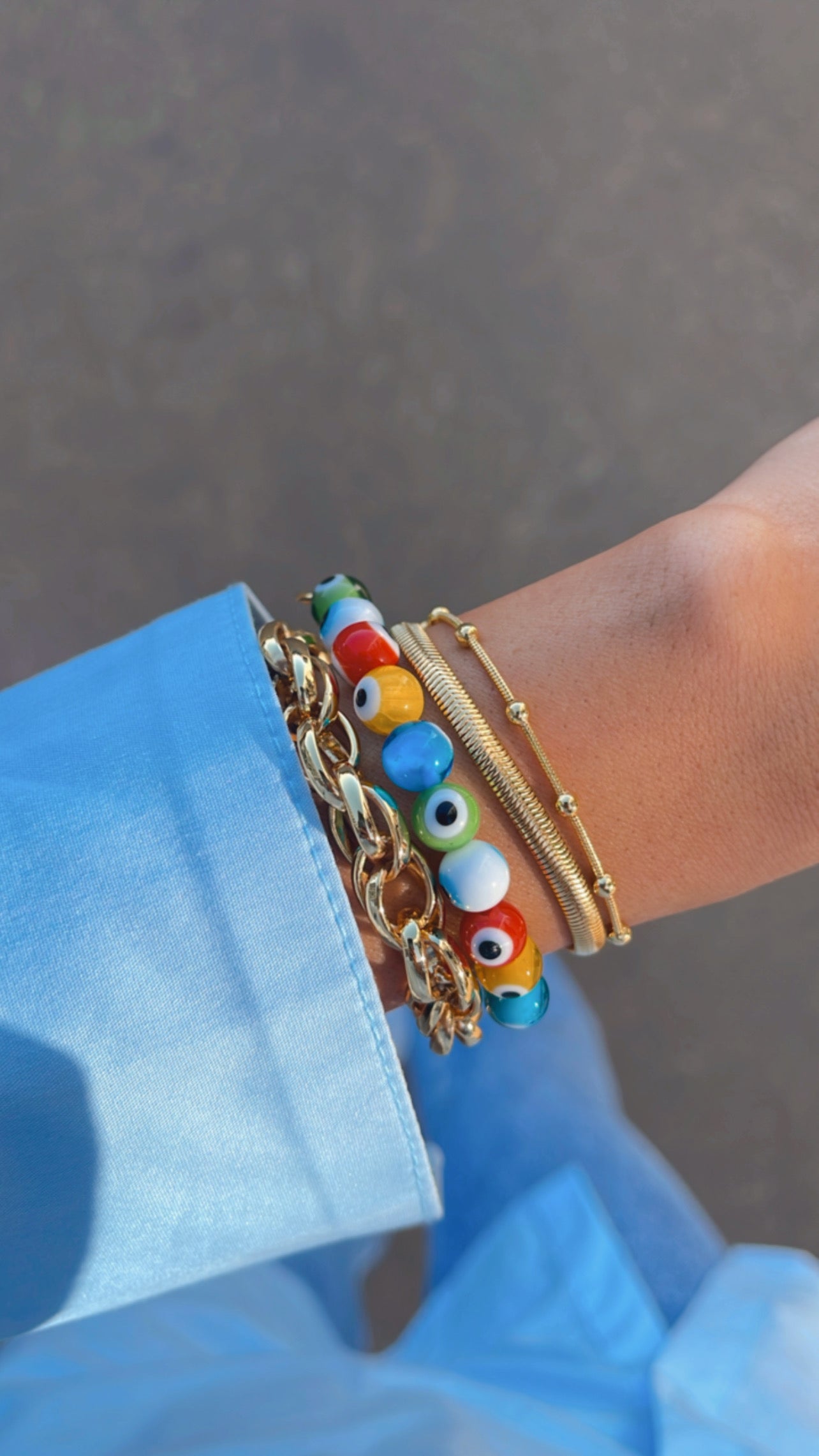 Pulseira mix olho grego