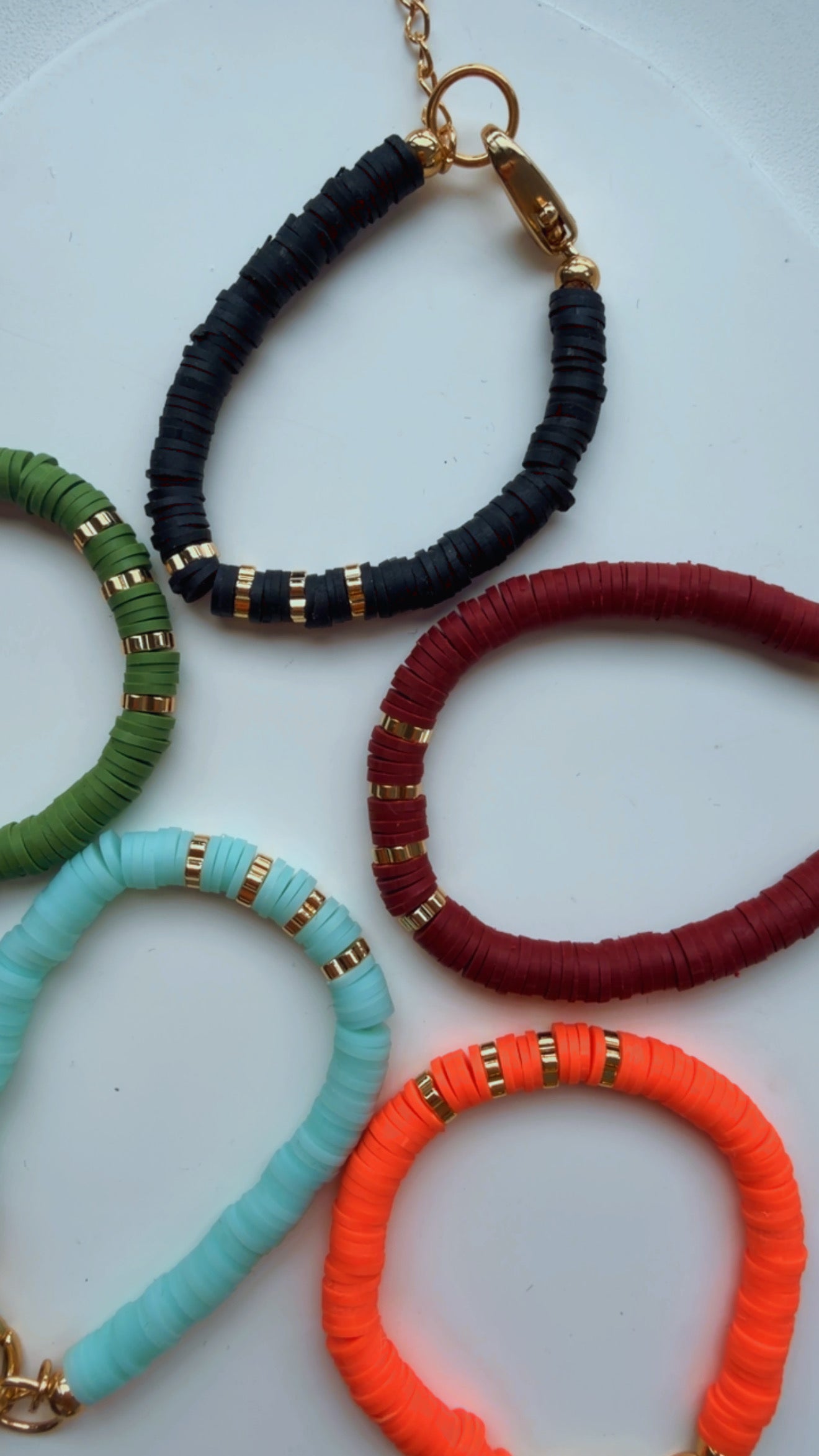 Pulseira infantil fimo colors