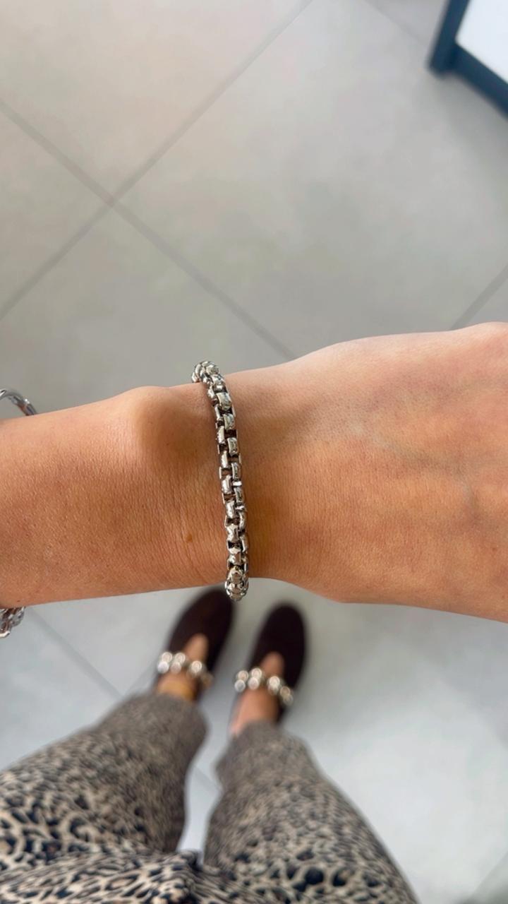 Pulseira veneza níquel