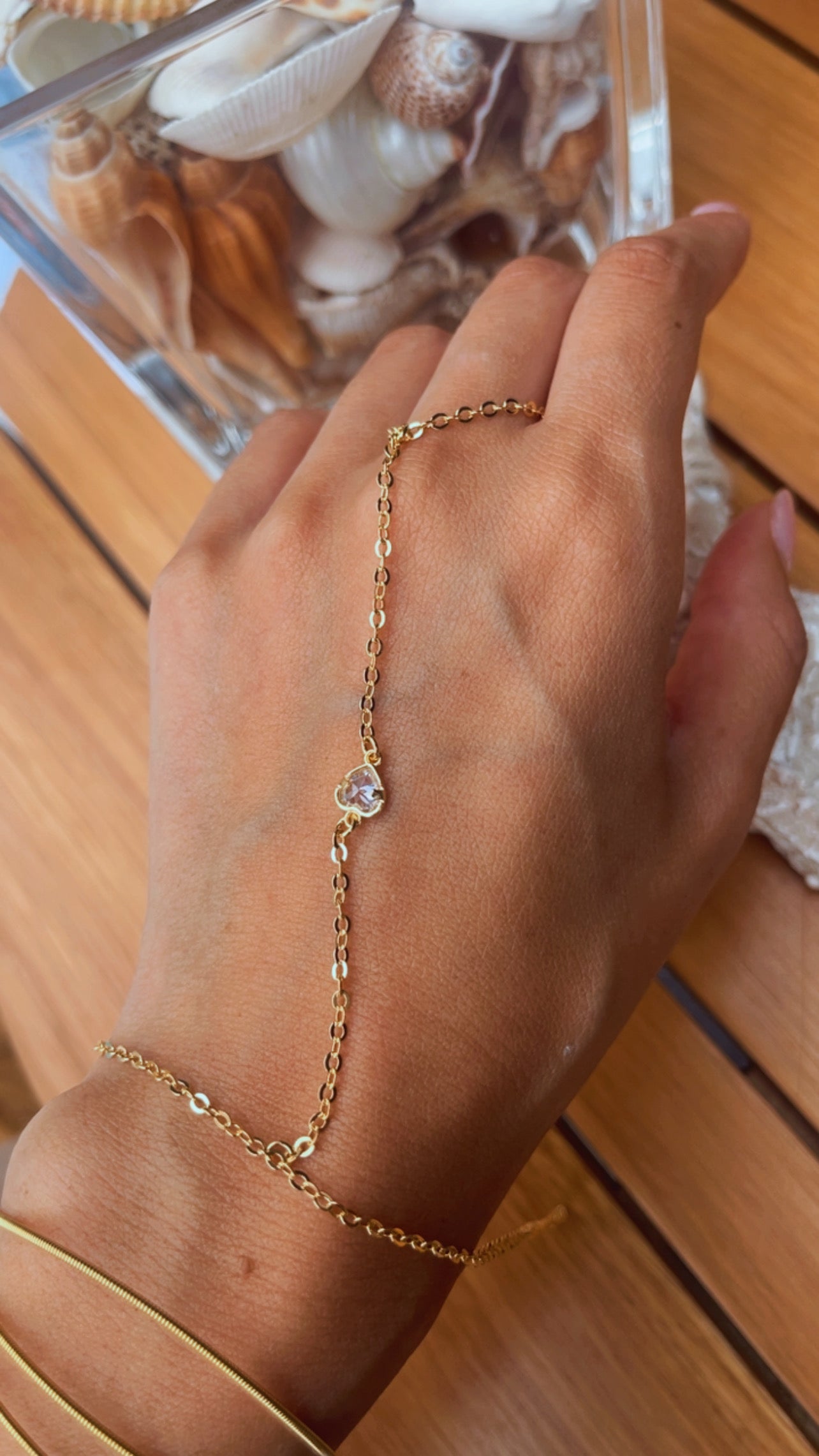 Pulseira jady coração
