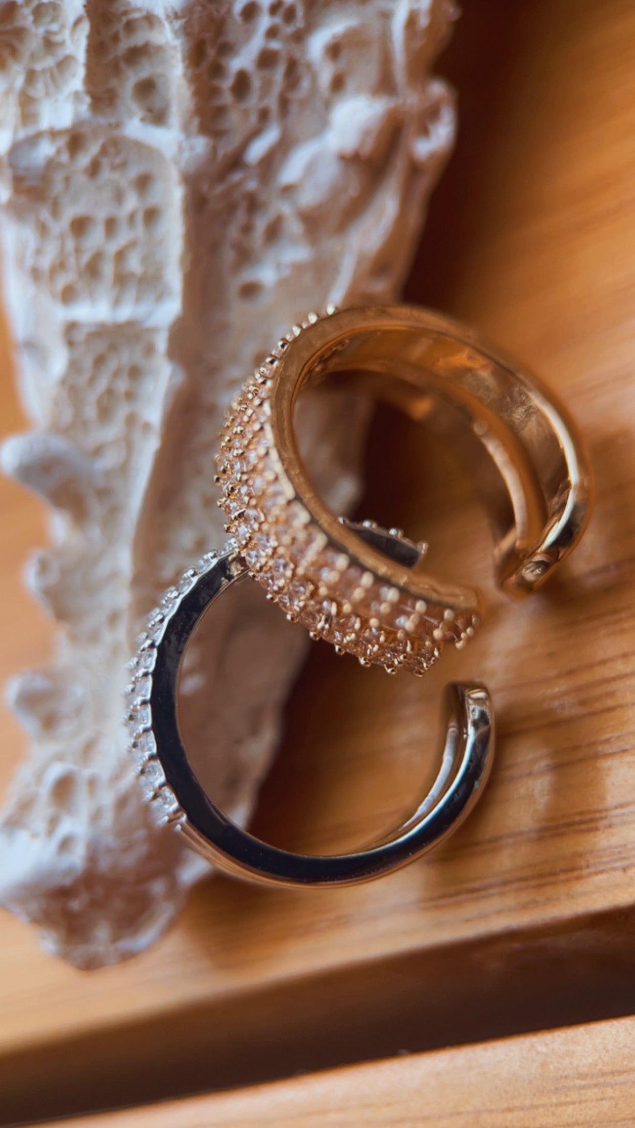 Piercing duplo cravejado níquel