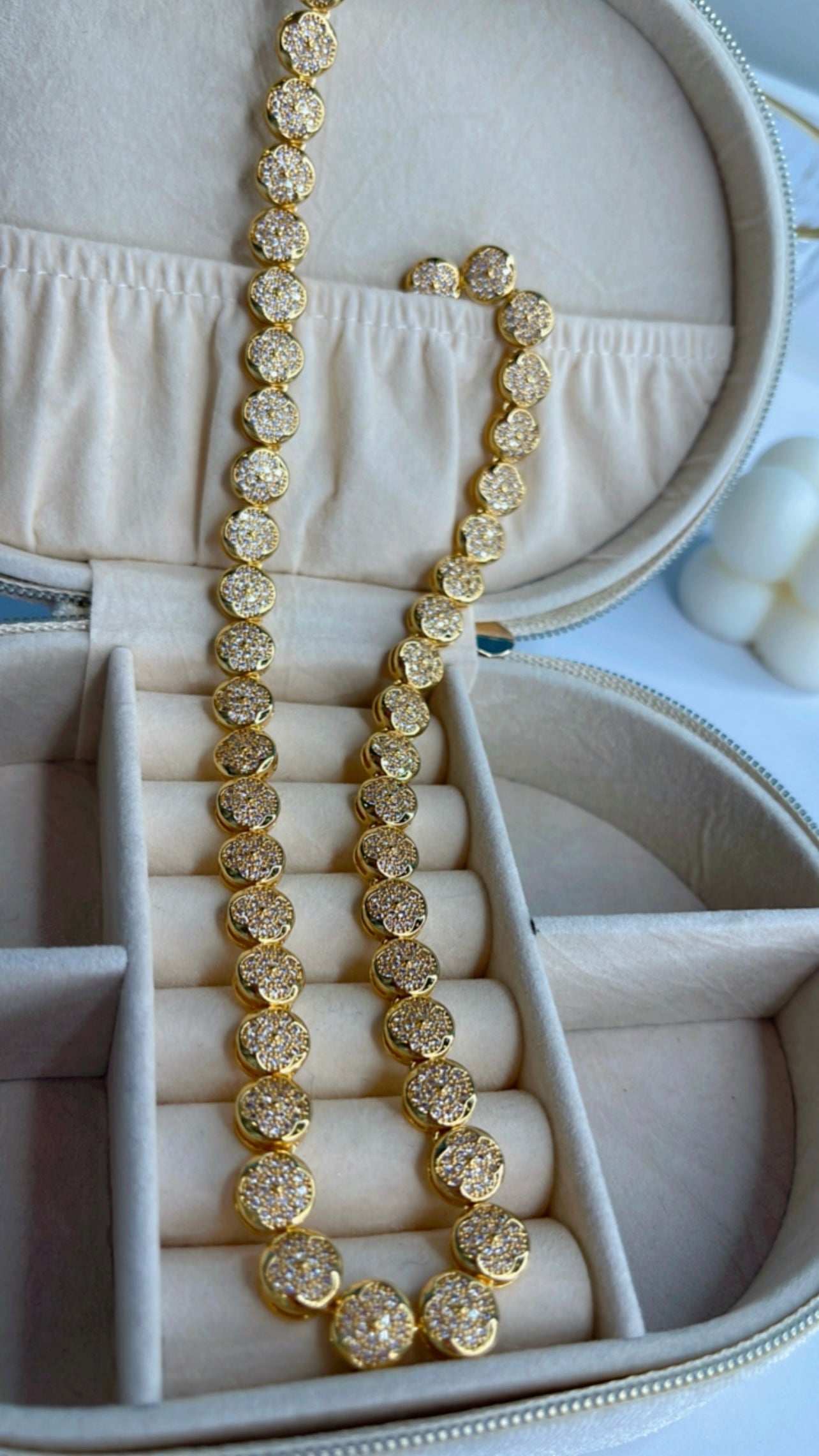 Colar riviera clover ouro