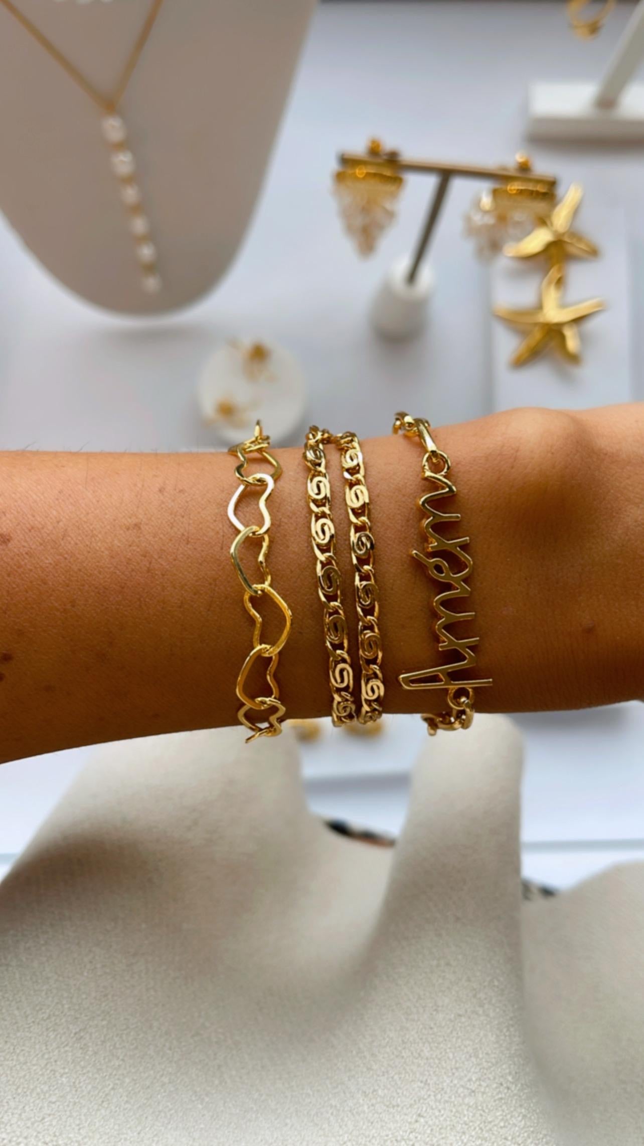 Pulseira dupla fina