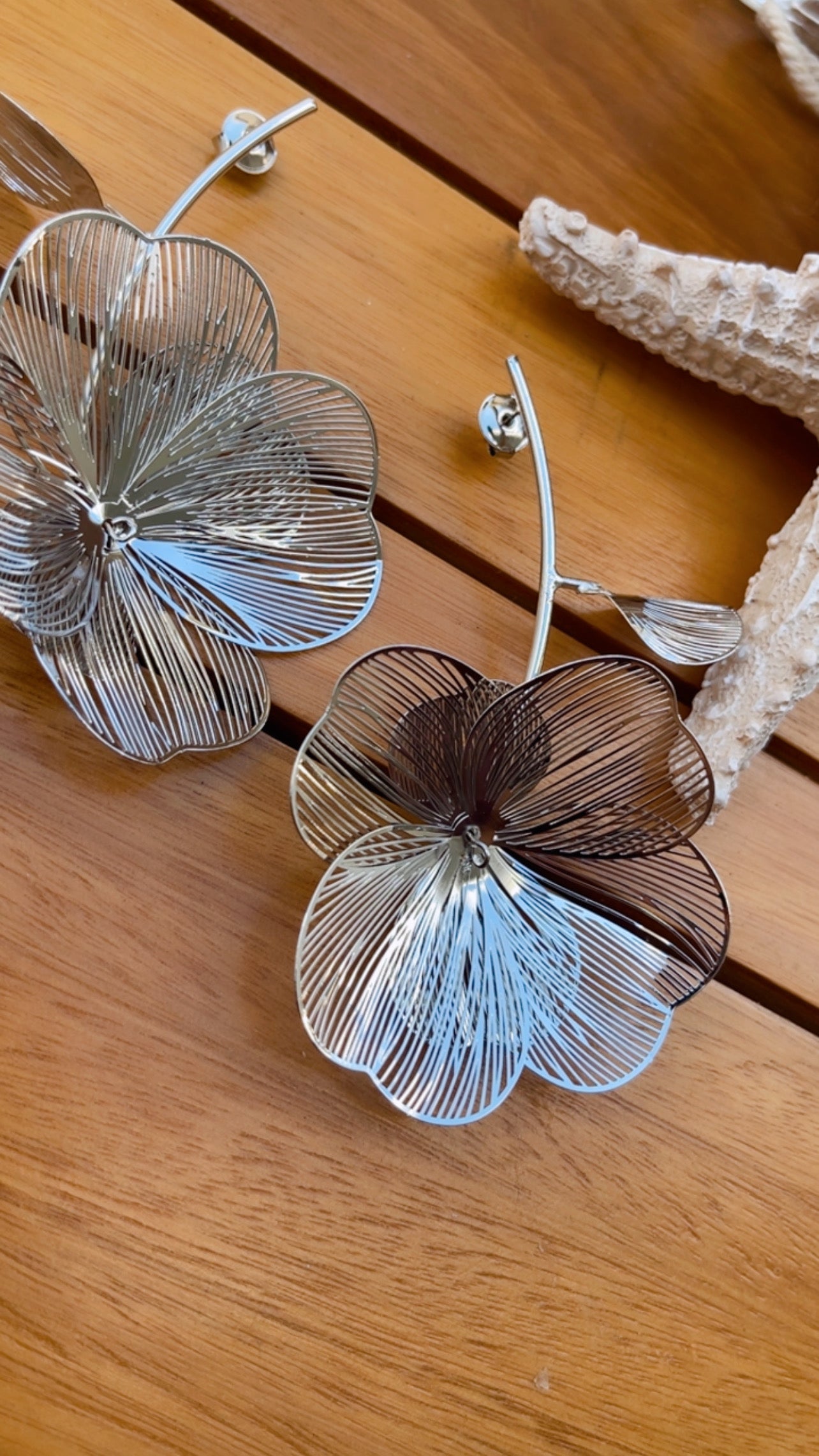 Brinco buquê níquel