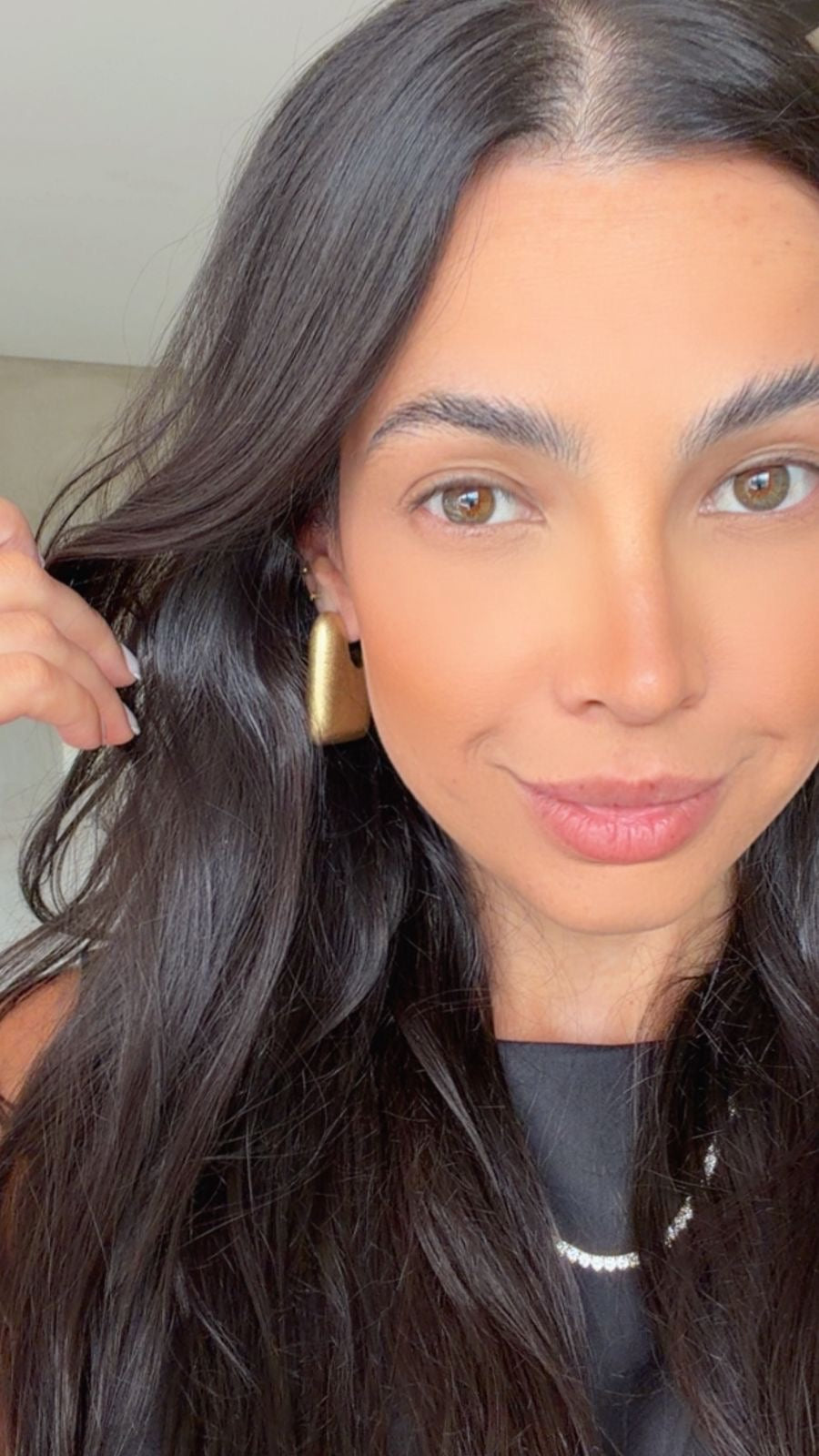 Brinco argola matte bloco