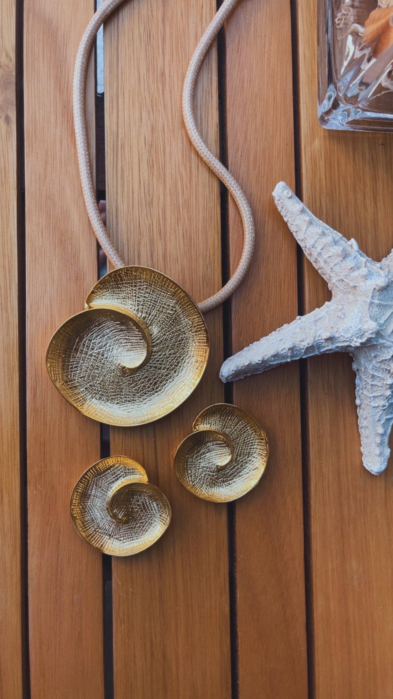 Brinco caramujo textura