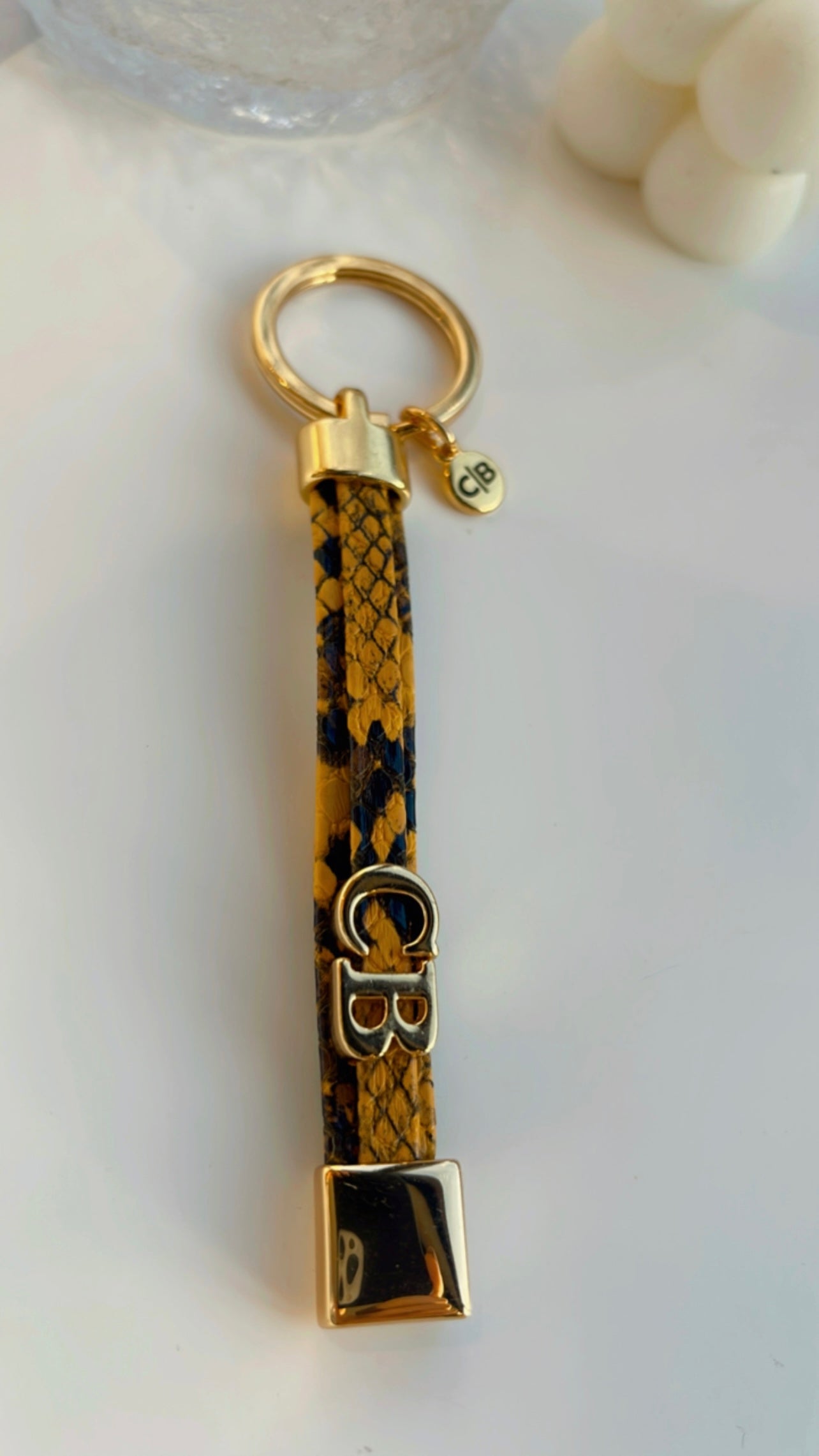 Chaveiro piton iniciais personalizadas
