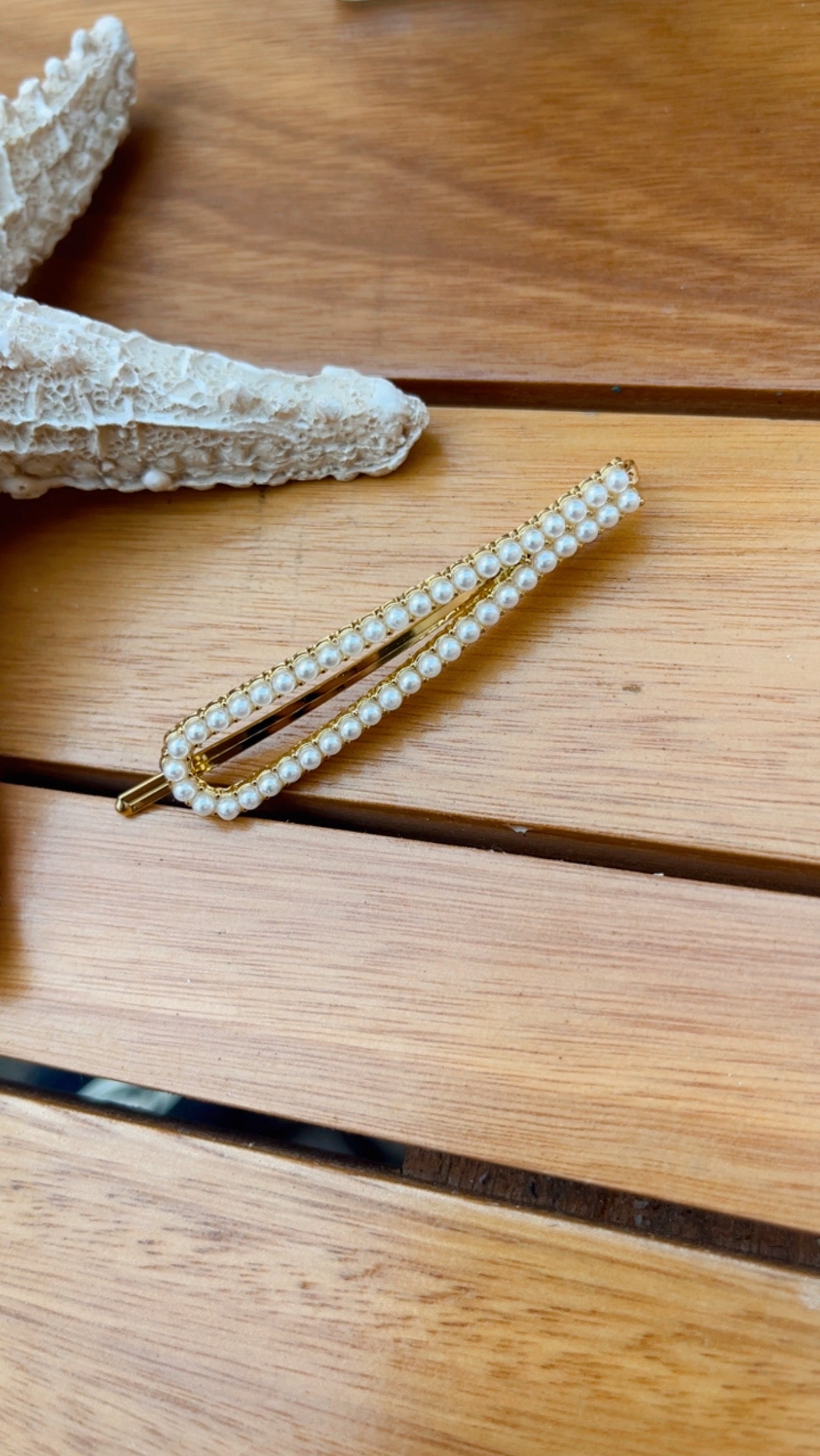 Grampo mini pérolas