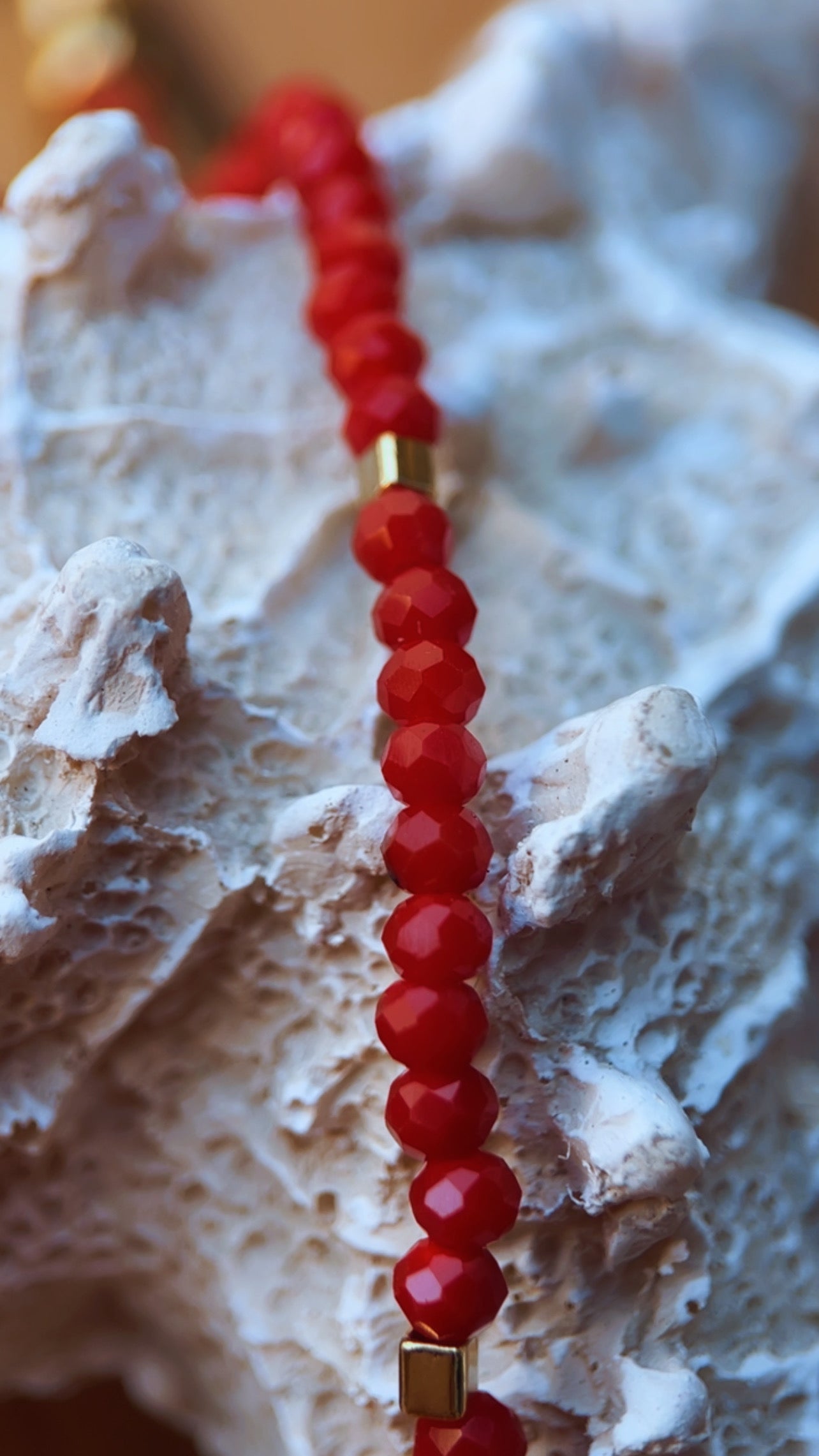 Colar cristal red