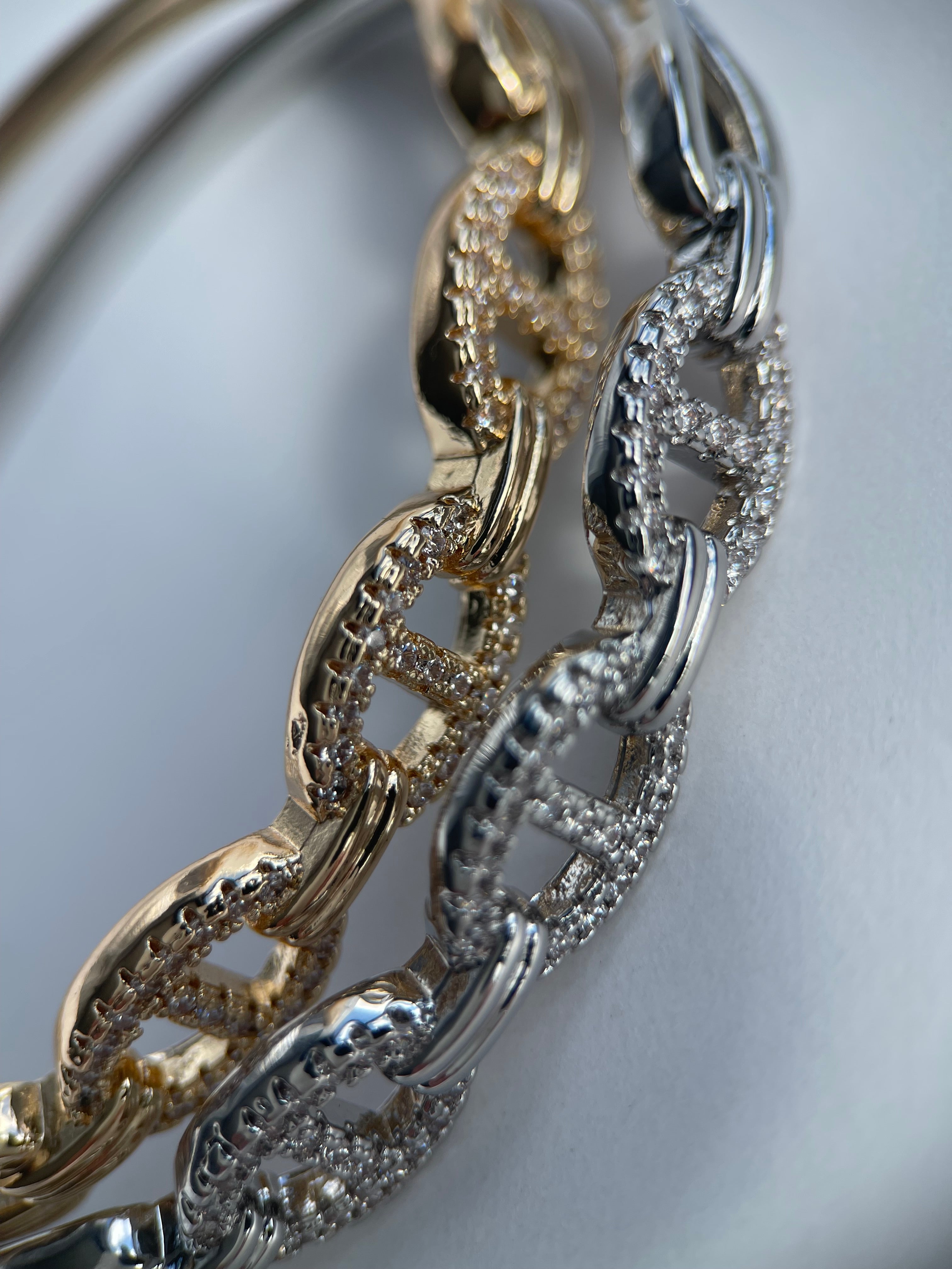 Pulseira bracelete Augusta ródio