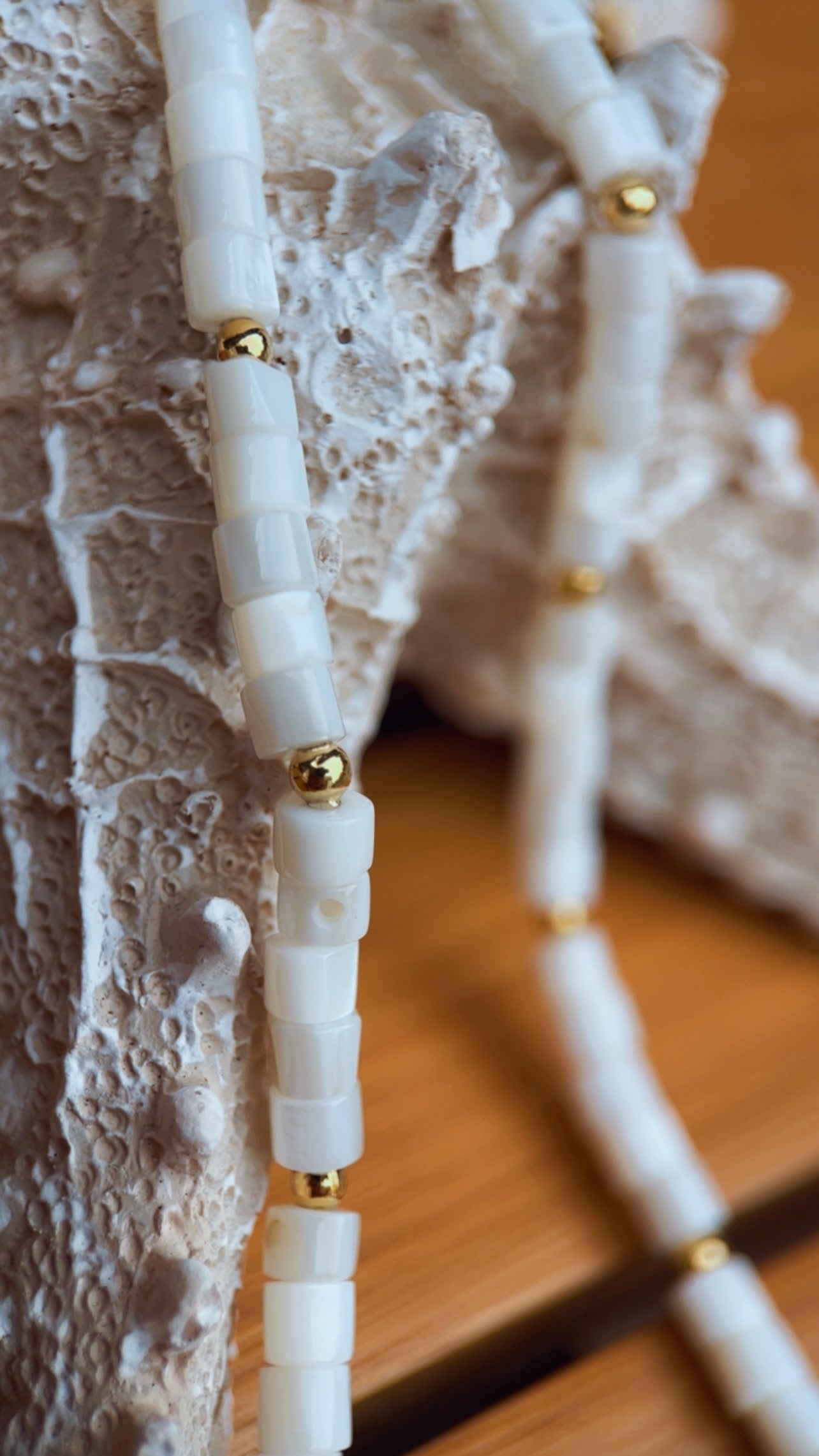 Colar rondele madre pérola