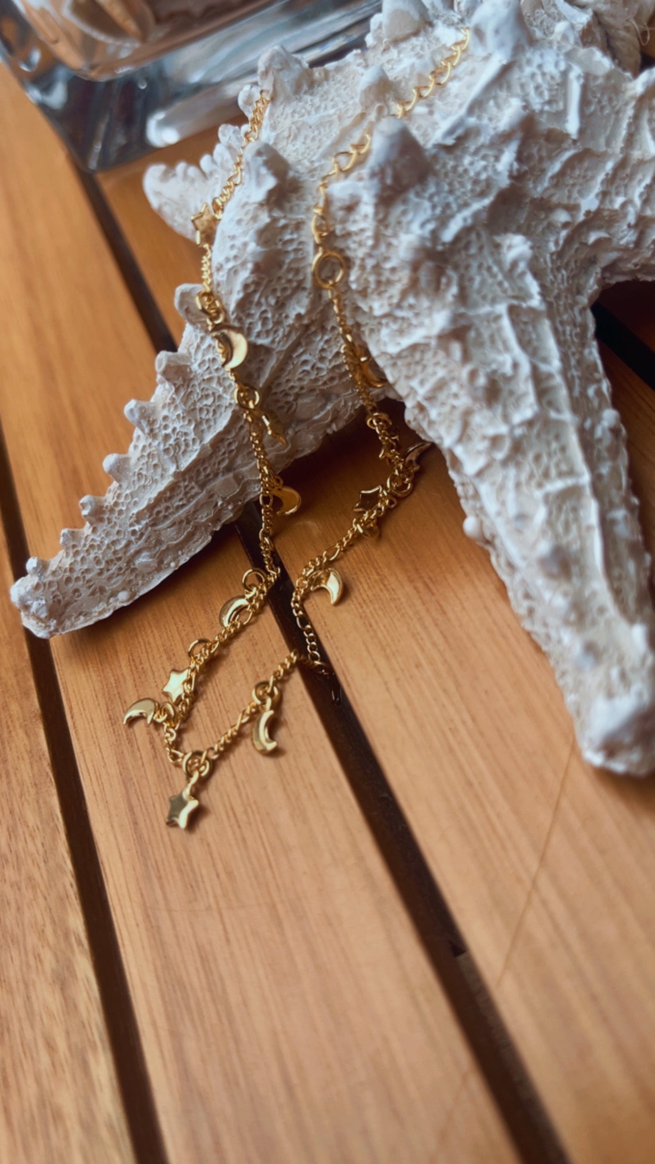 Tornozeleira lua estrela