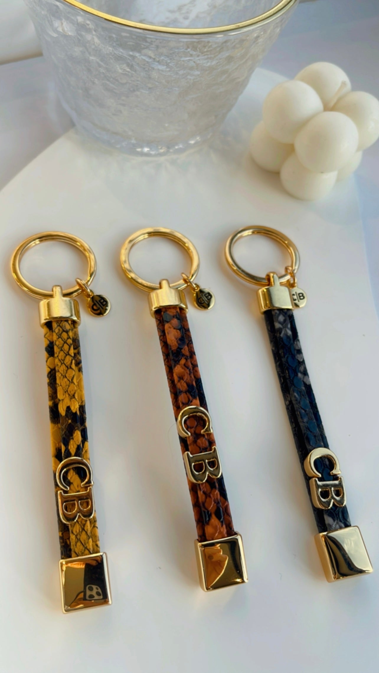 Chaveiro piton iniciais personalizadas