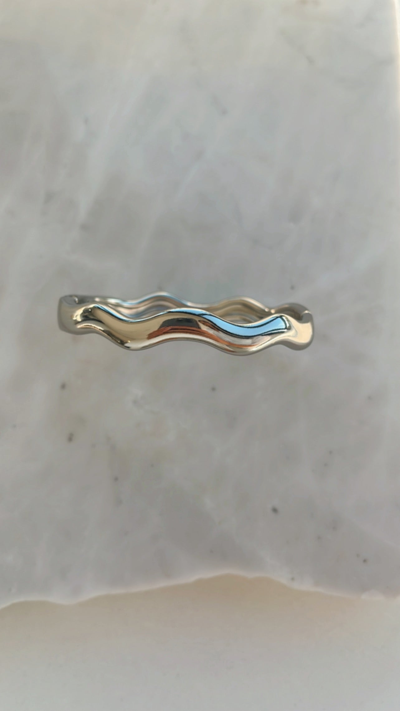 Pulseira bracelete zigzag níquel