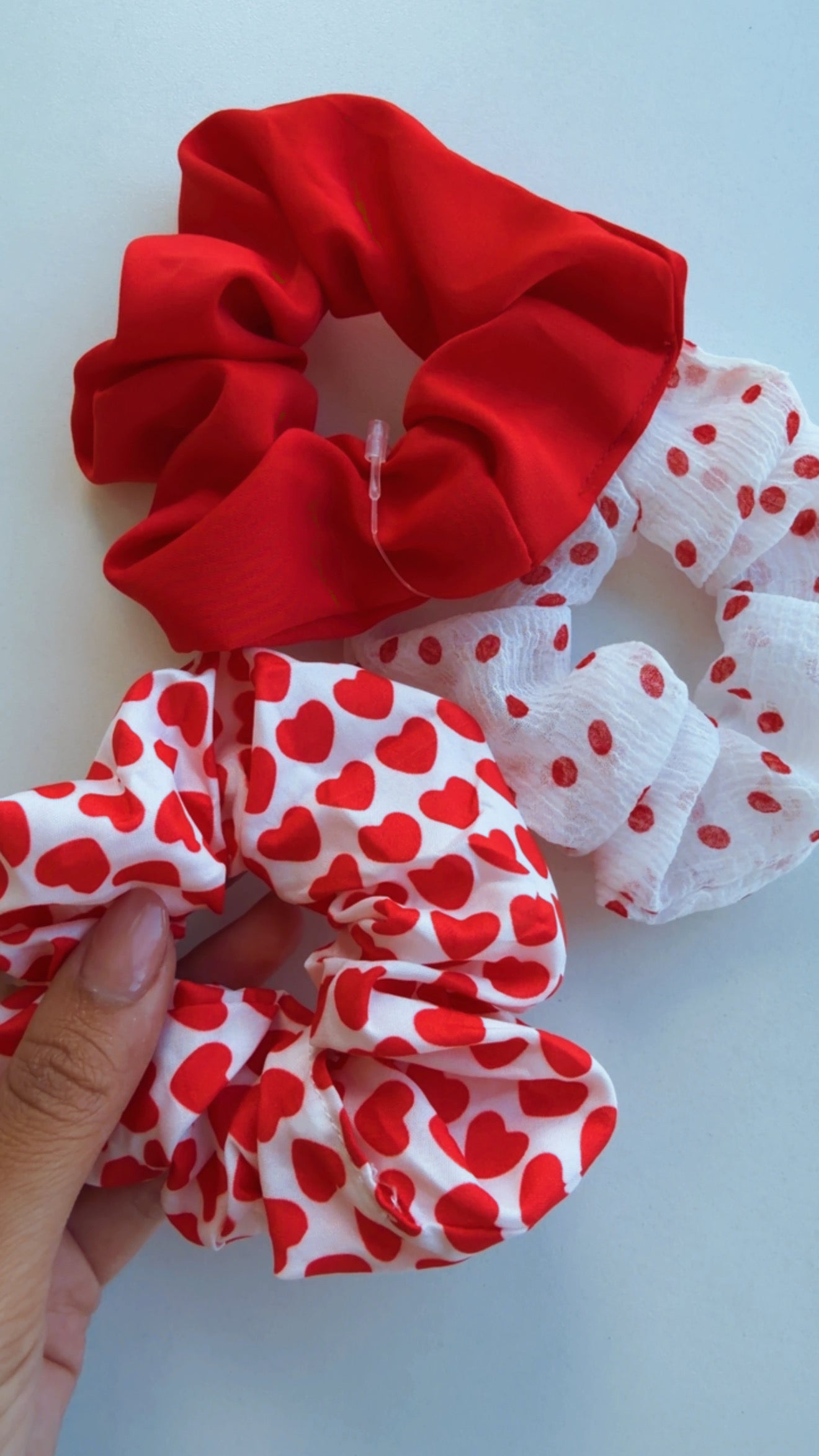 Scrunchie red vermelho