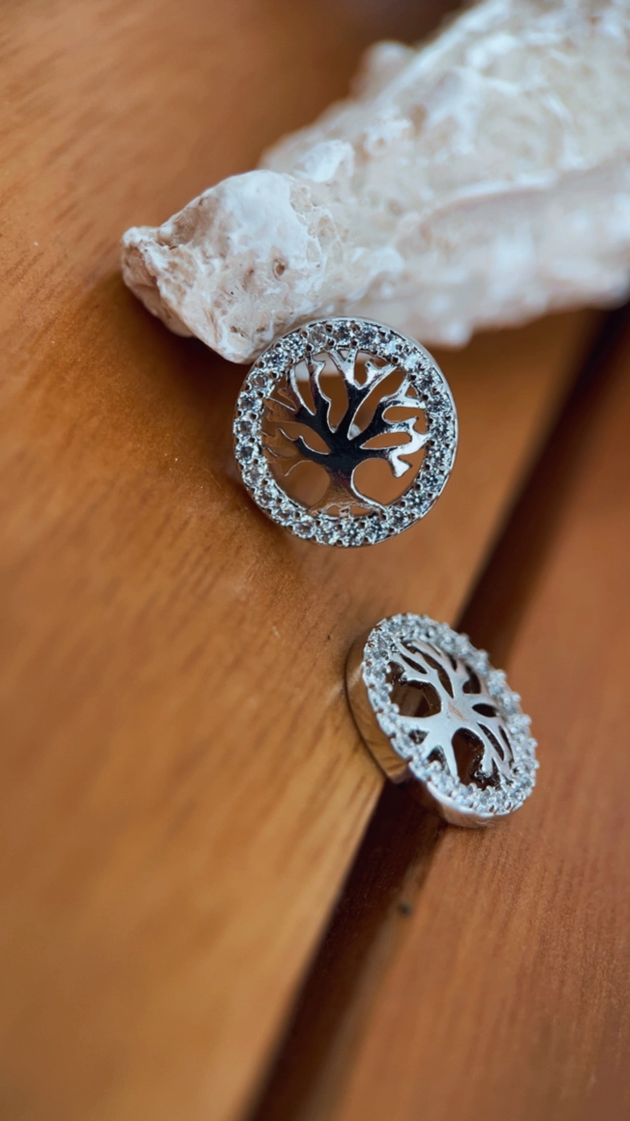 Brinco árvore da vida níquel