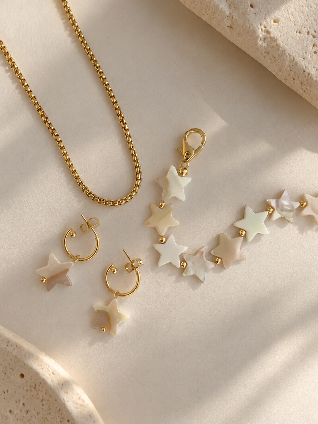 Mix estrelas madre pérola