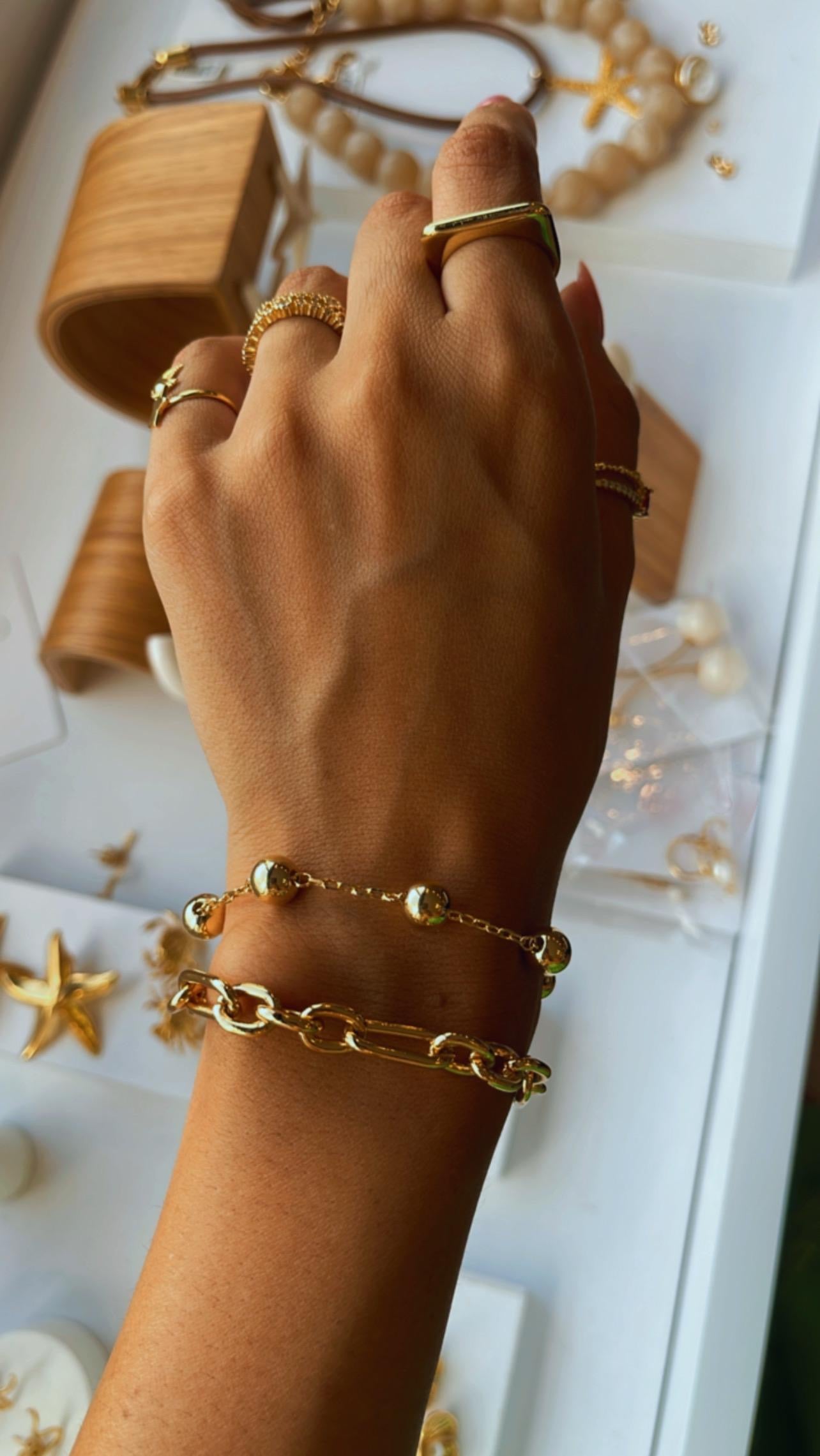 Pulseira bolinha média