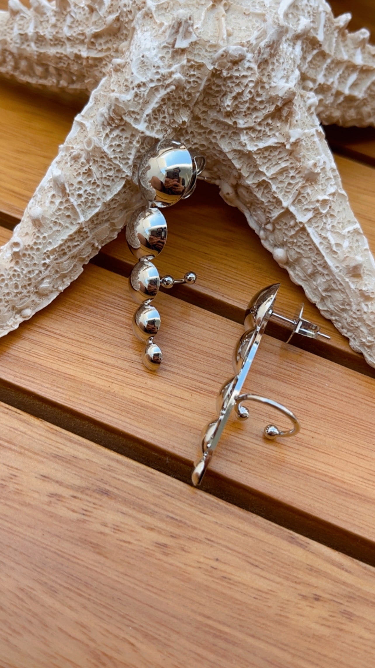 Brinco círcula ear cuff níquel