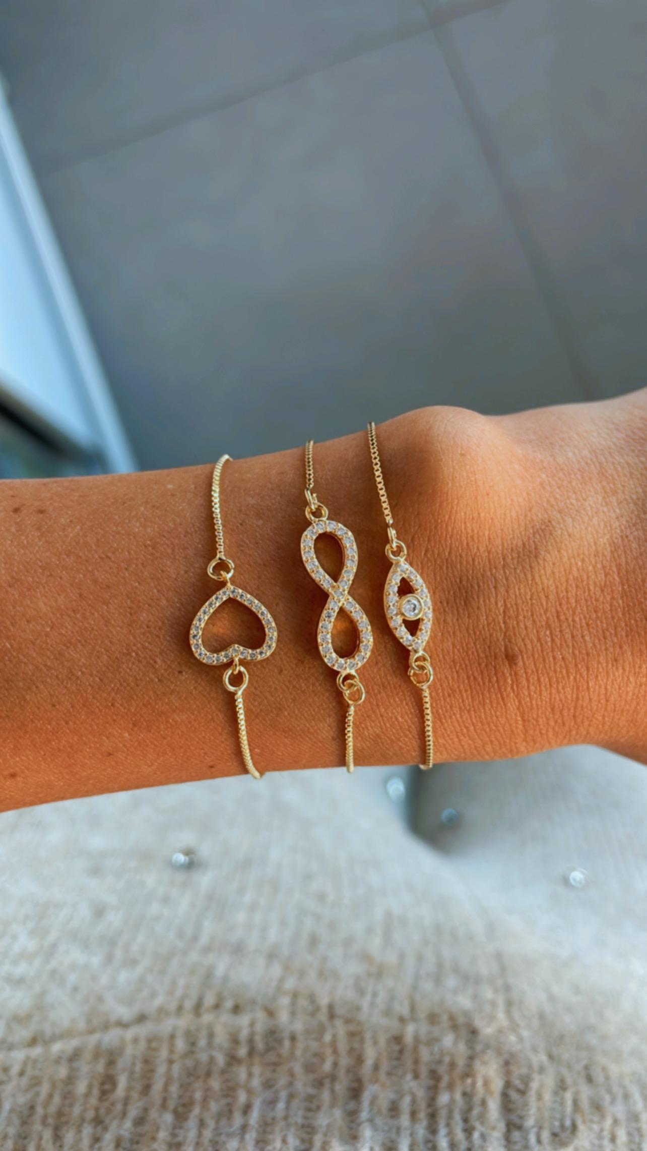 Pulseira glam infinito