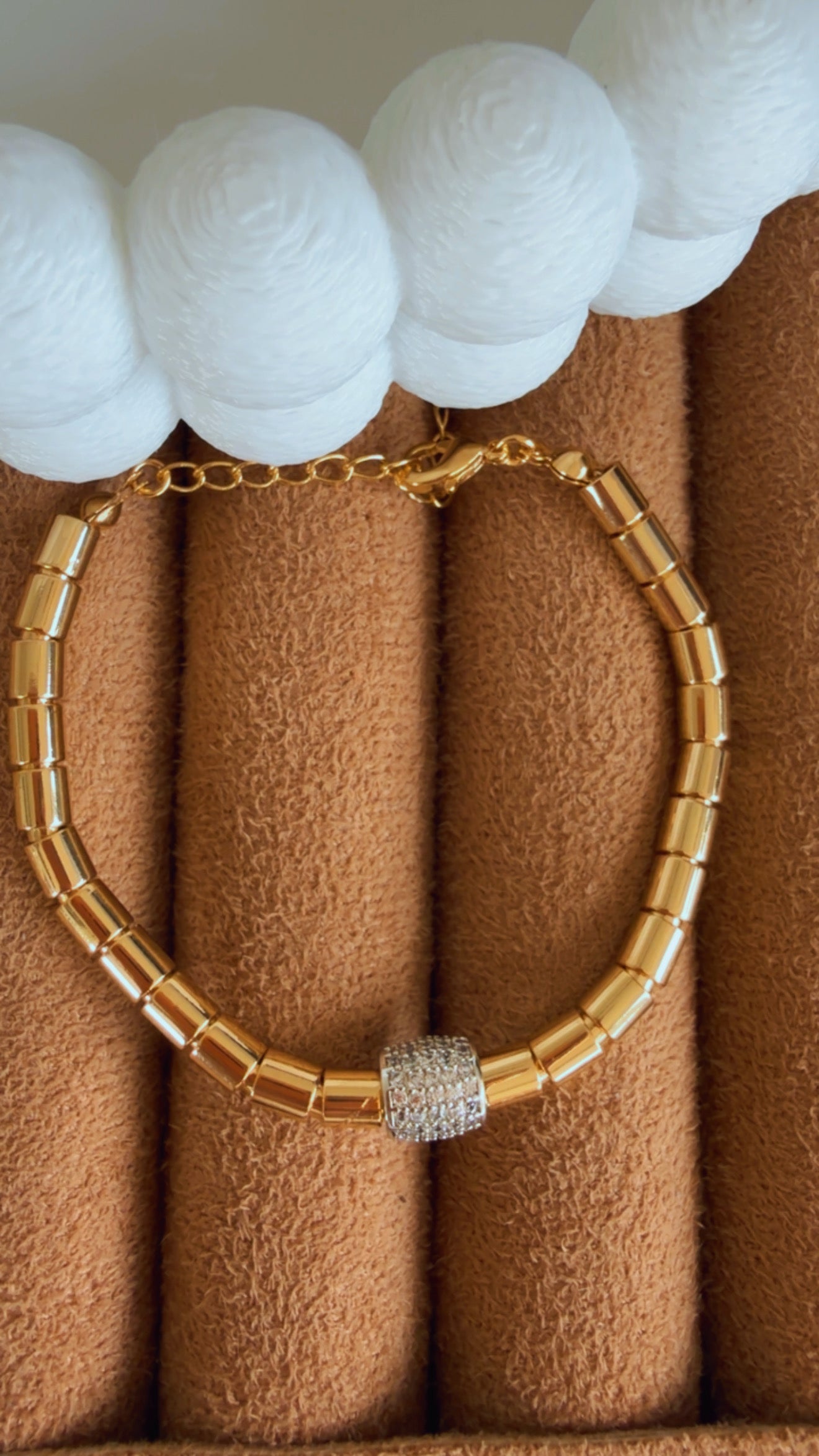 Pulseira Canutilho bold cravejada